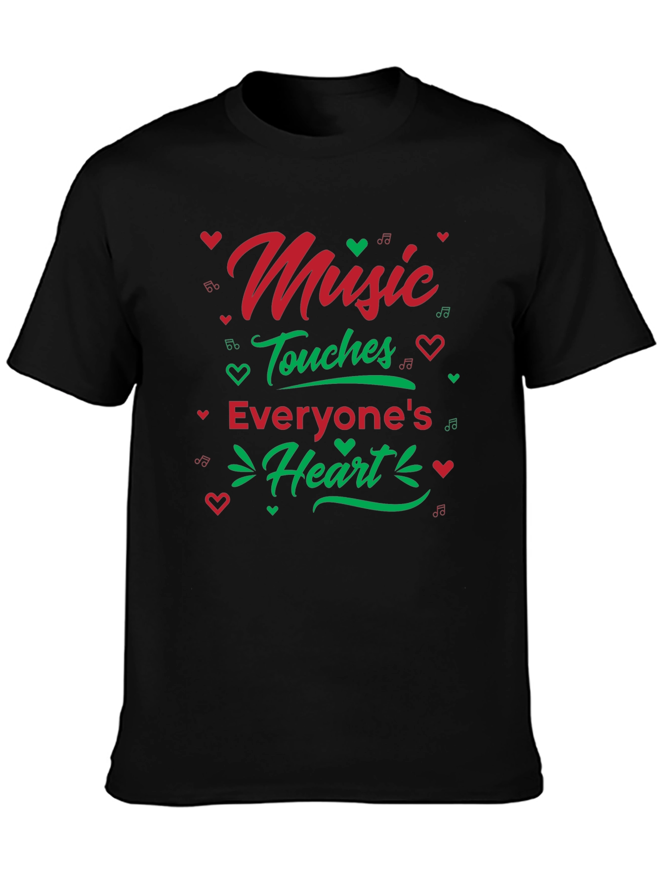 Music Touches Heart Graphic T-Shirt