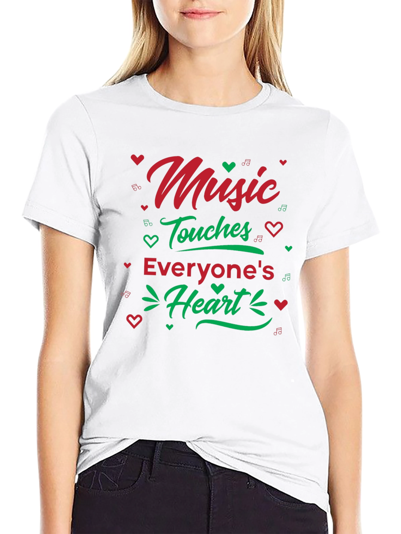 Music Touches Heart Graphic T-Shirt