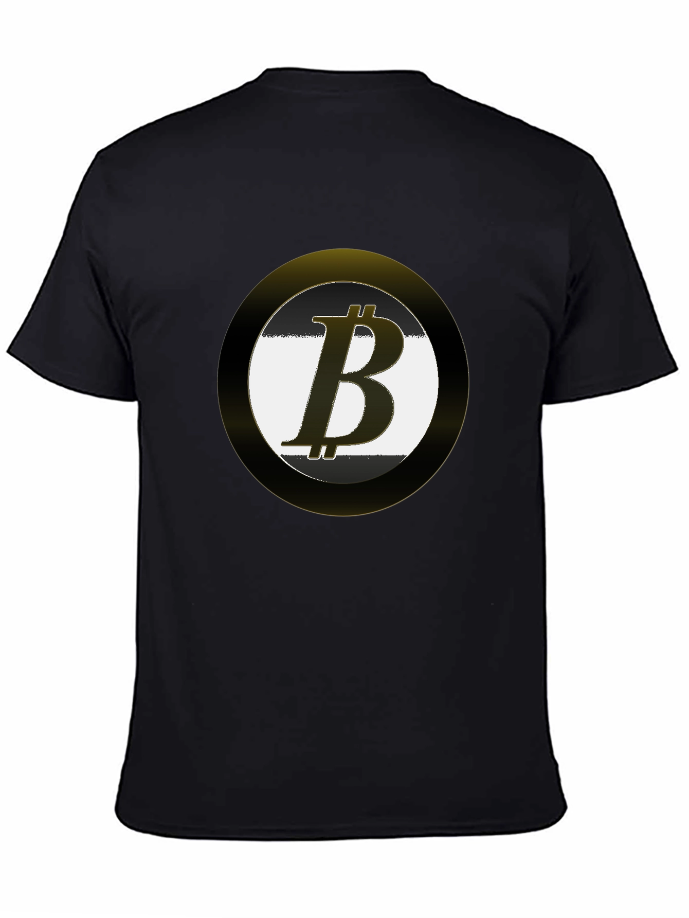 Bitcoin Logo Black T-Shirt Crypto Currency Tee