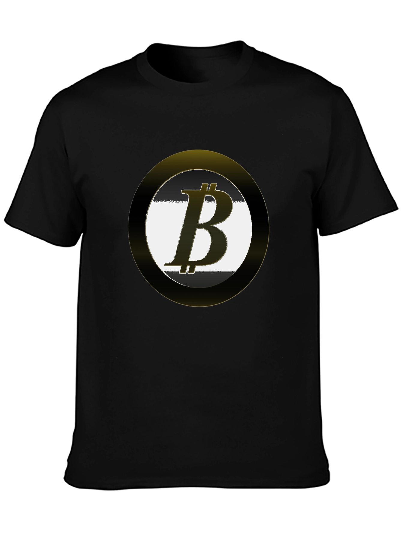 Bitcoin Logo Black T-Shirt Crypto Currency Tee