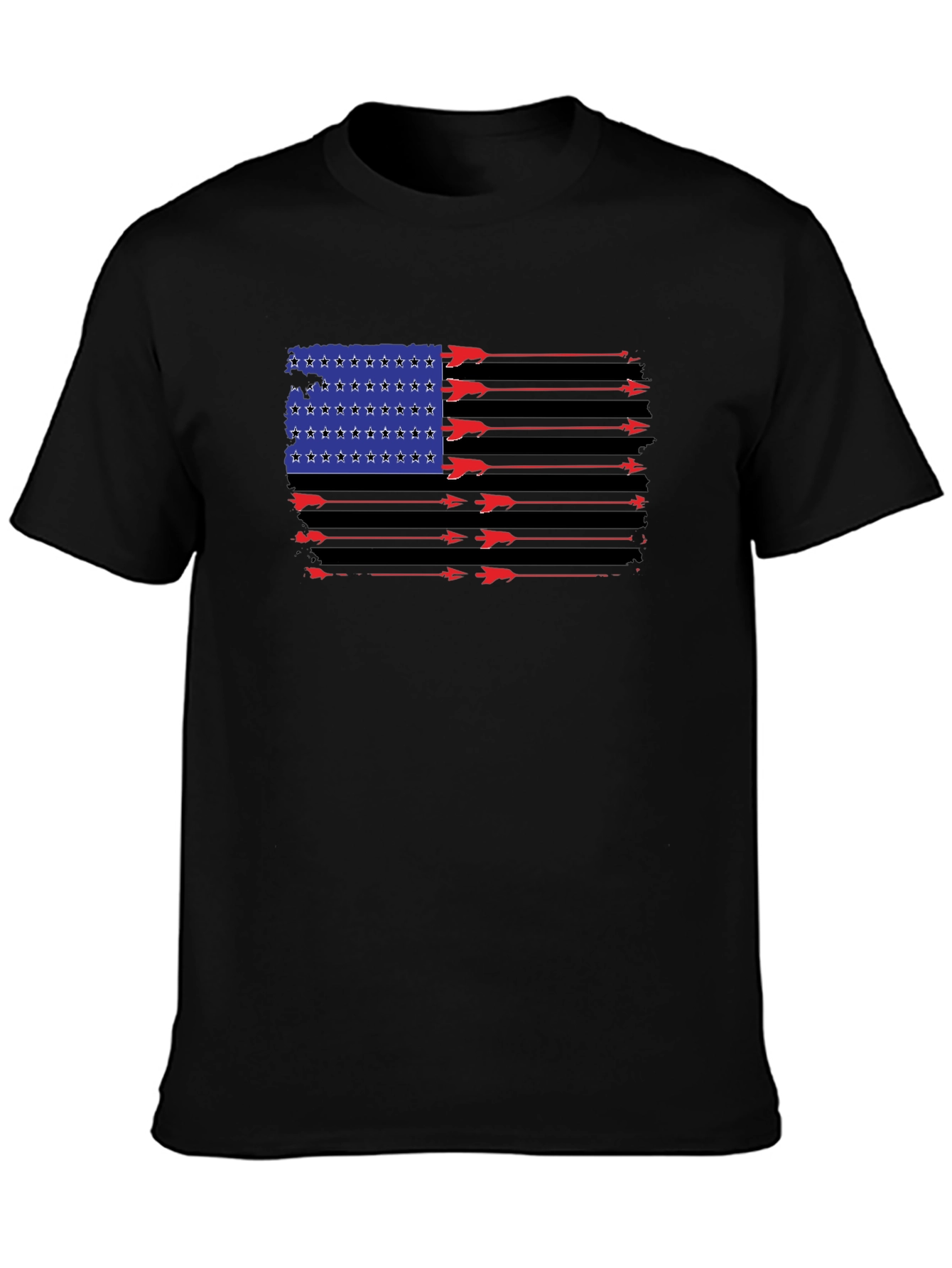 American Flag Arrows Graphic T-Shirt