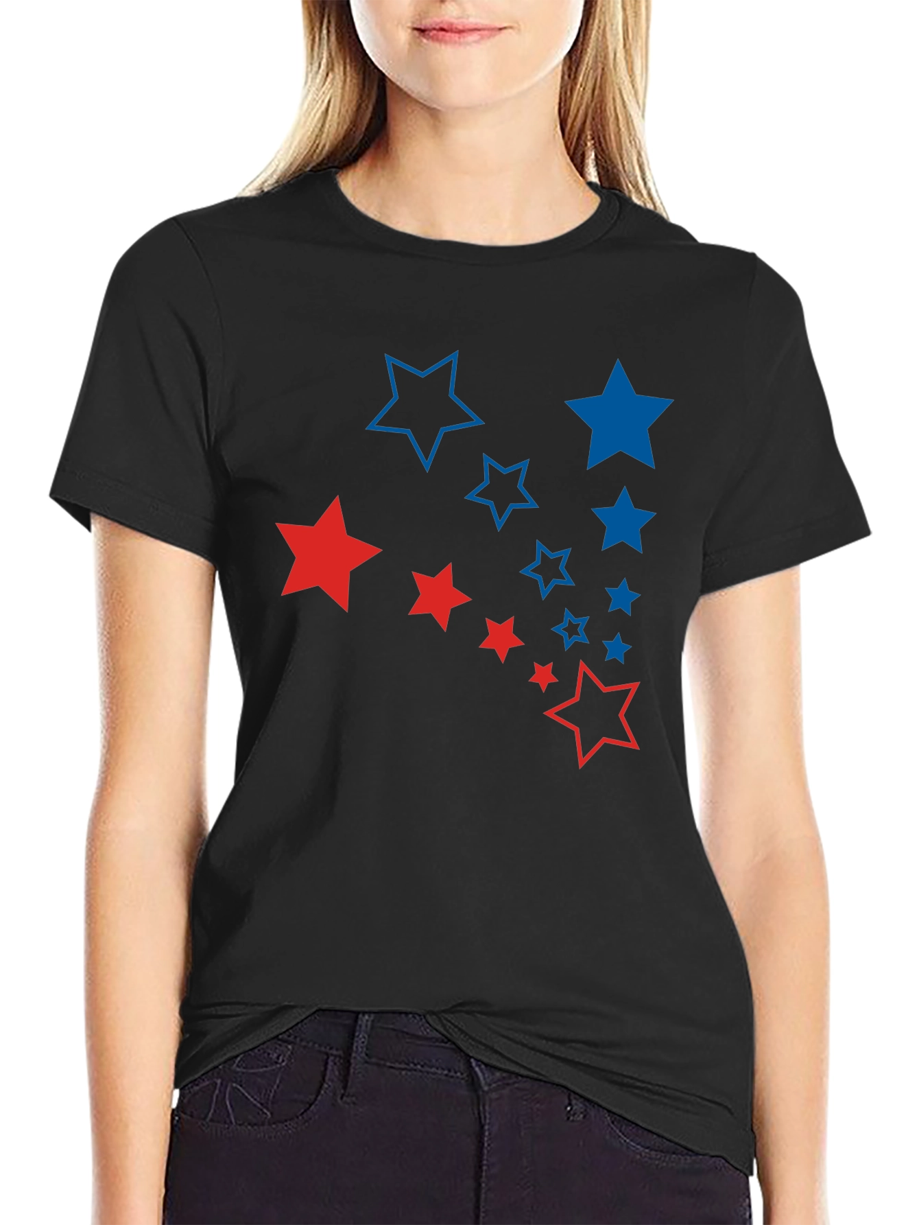 Stars Graphic Tee - Patriotic T-Shirt