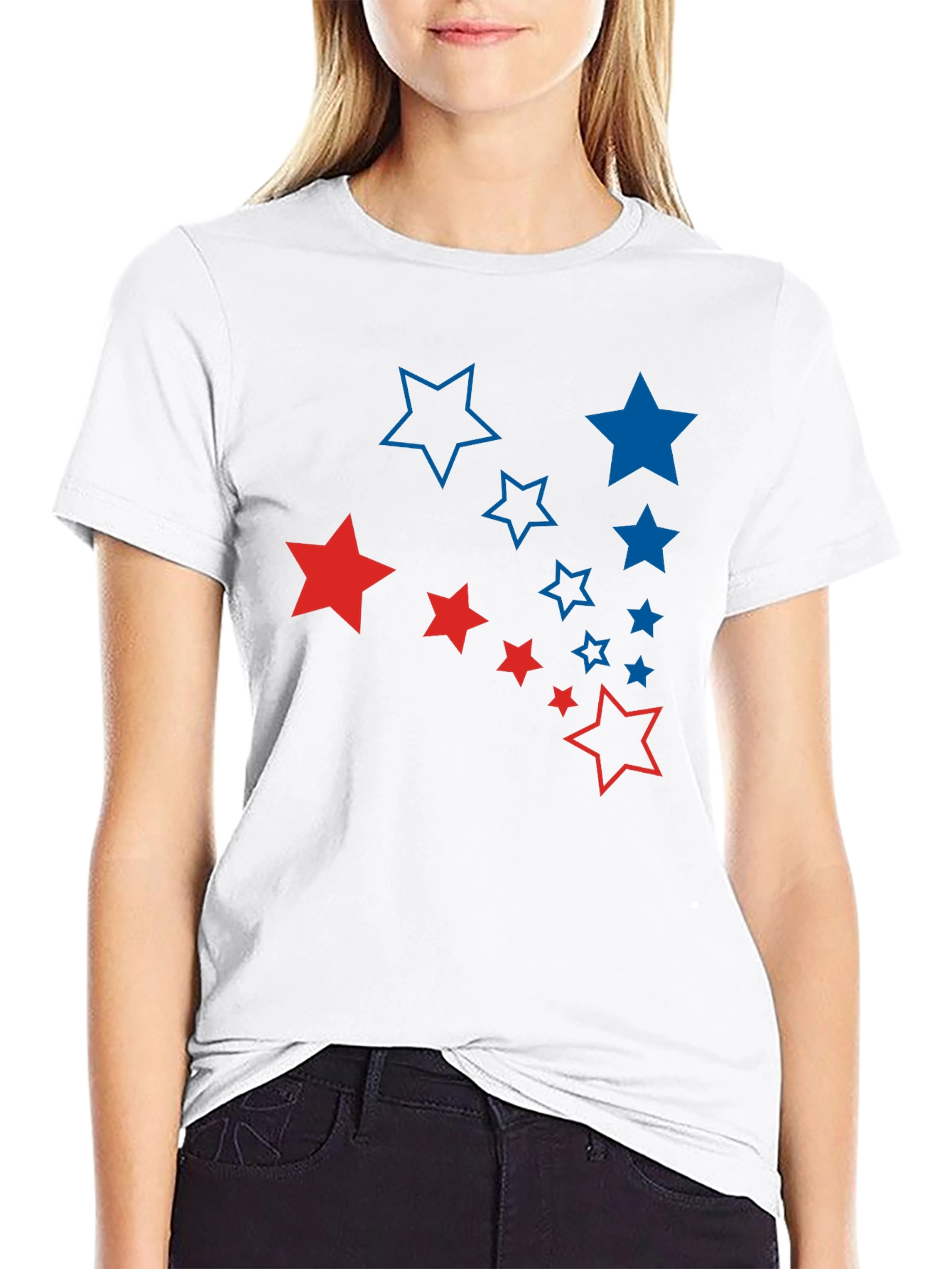 Stars Graphic Tee - Patriotic T-Shirt