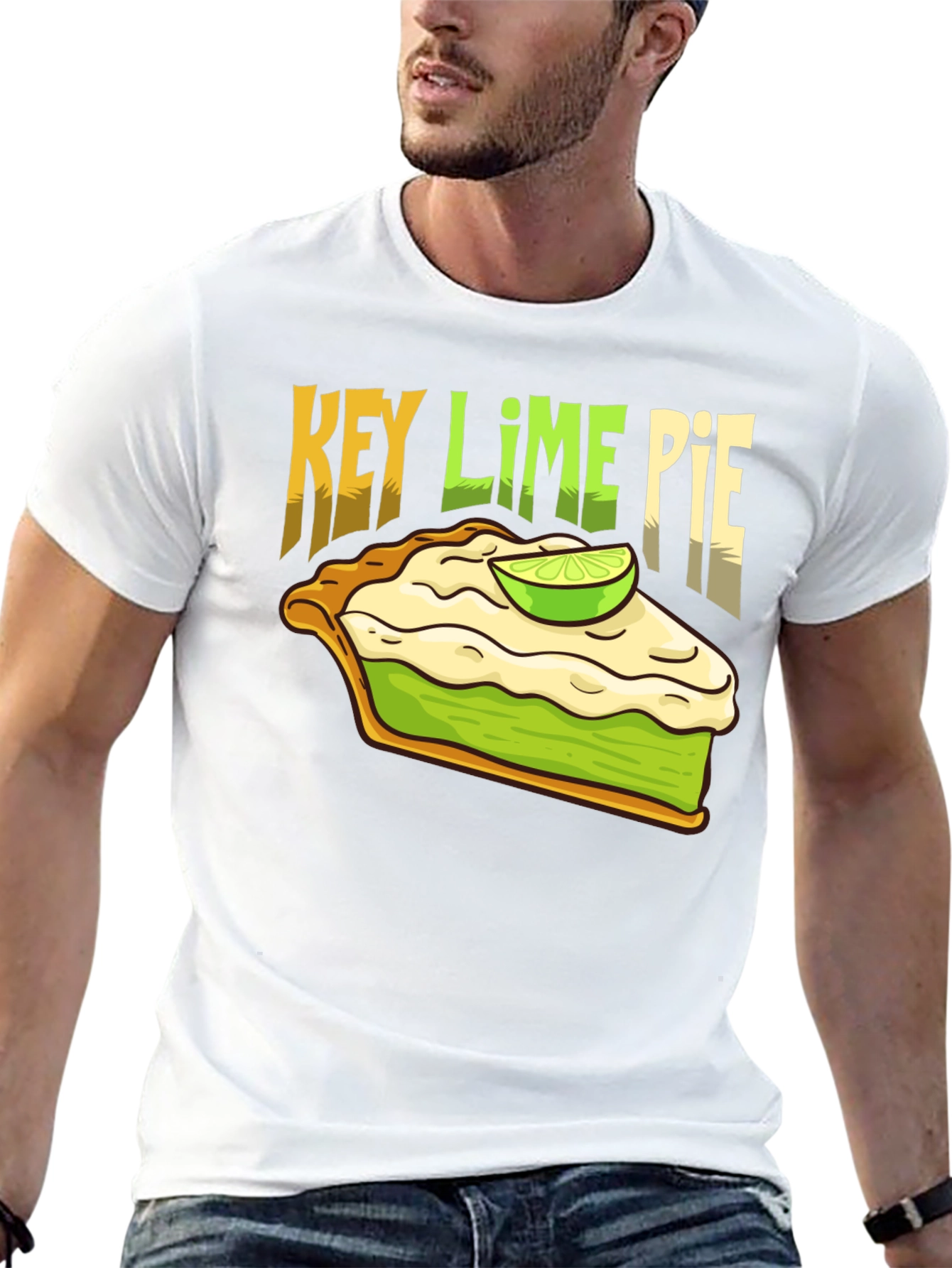 Key Lime Pie Graphic T-Shirt - Fun Foodie Tee