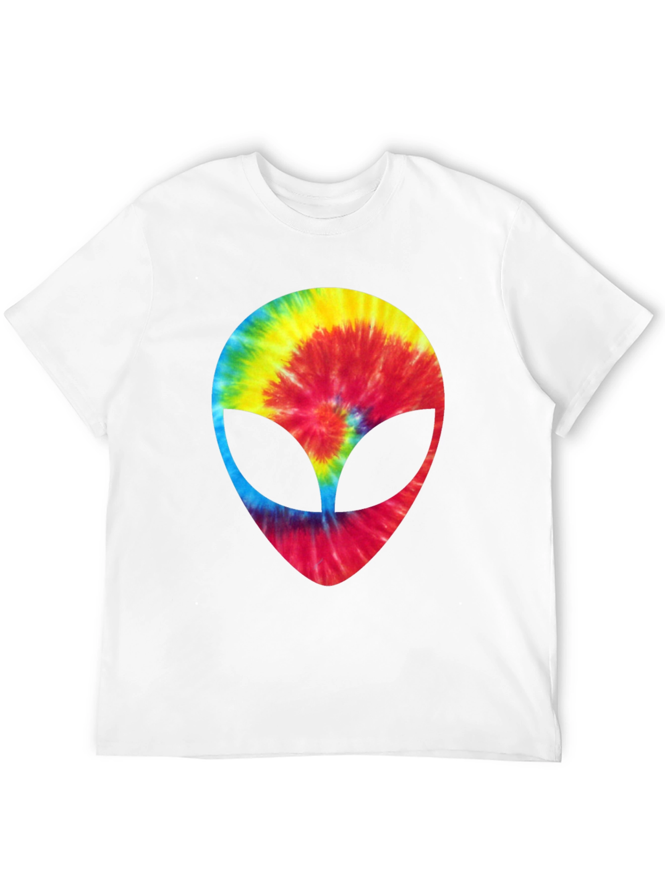 Tie-Dye Alien Head Graphic Tee