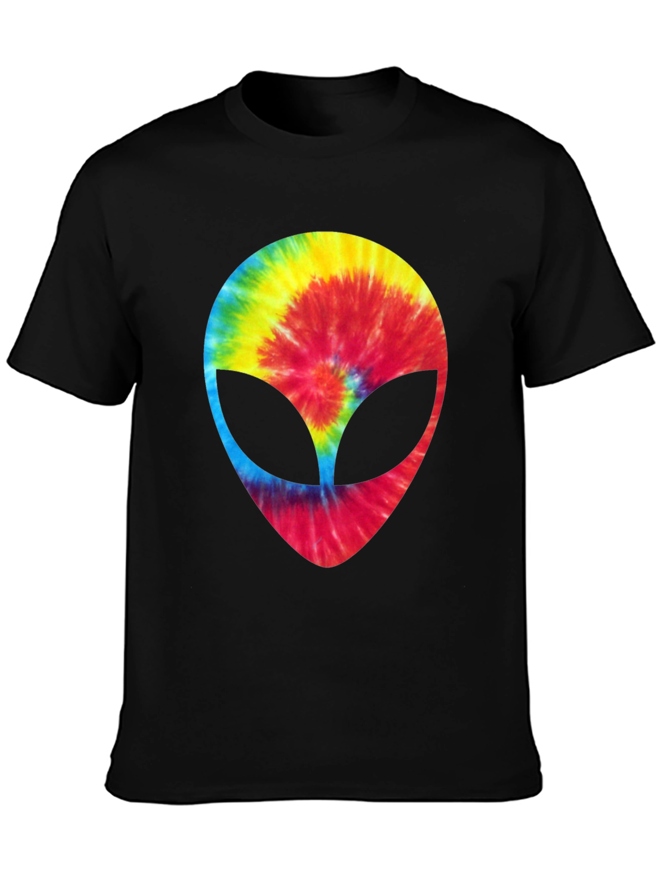 Tie-Dye Alien Head Graphic Tee
