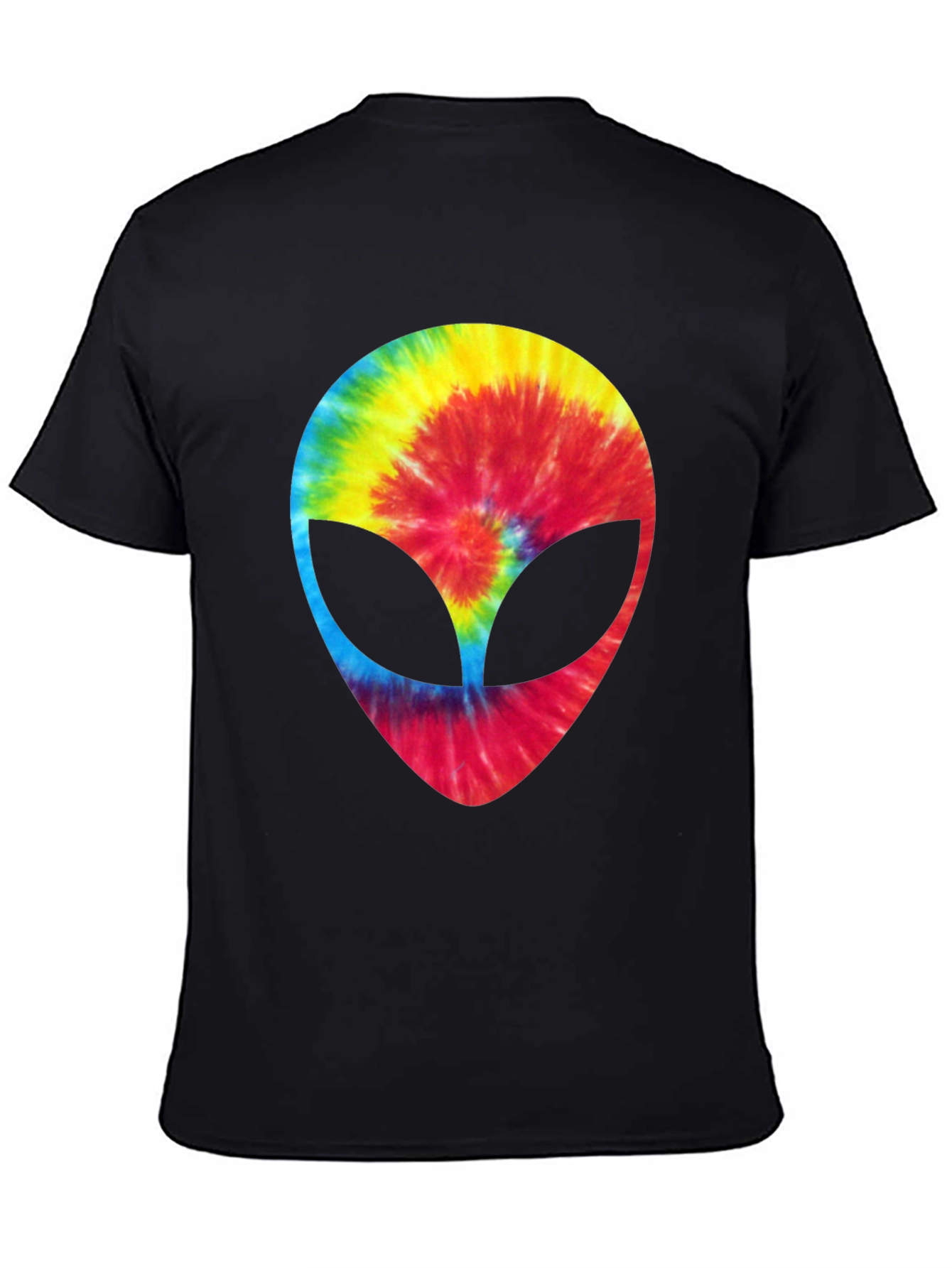 Tie-Dye Alien Head Graphic Tee