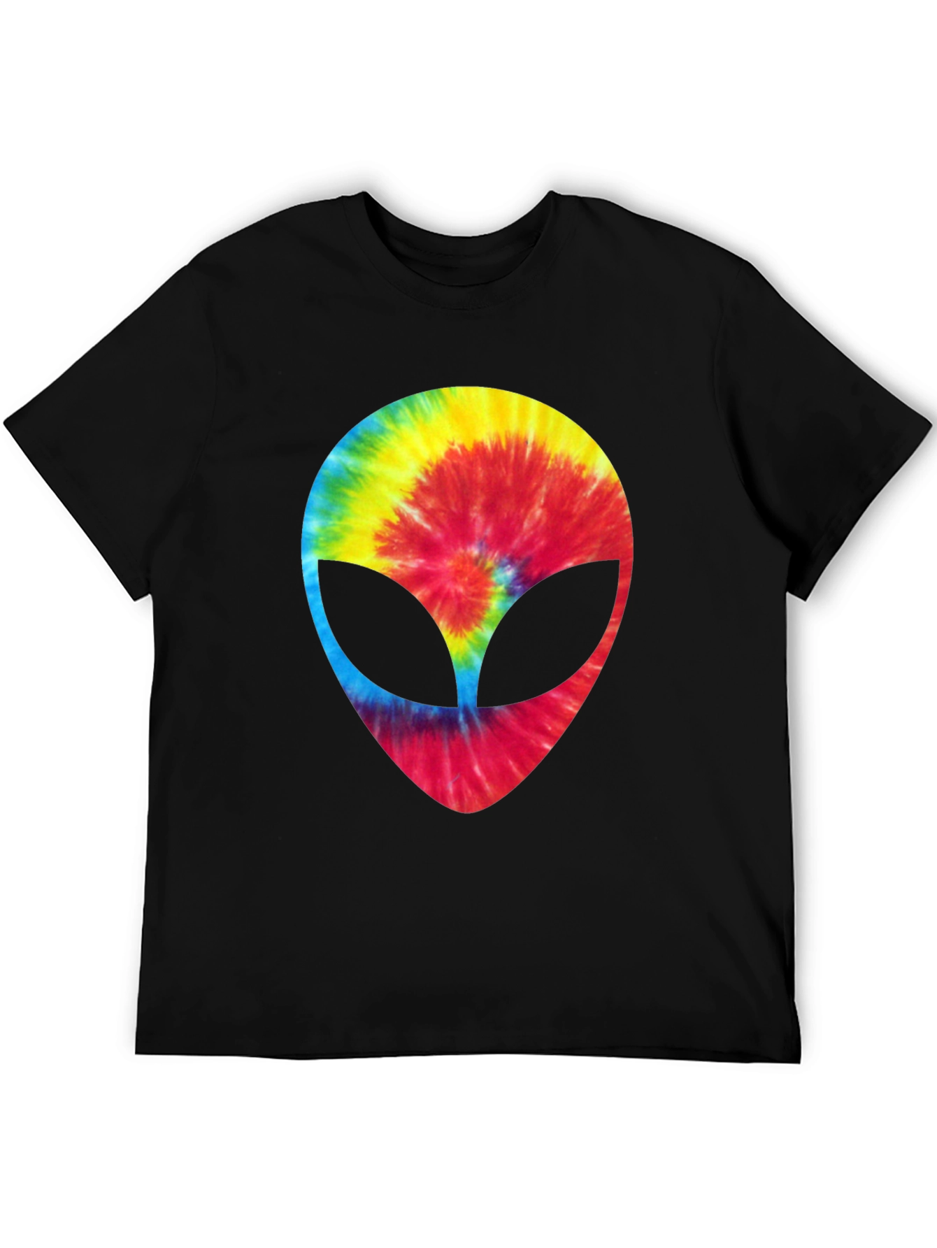 Tie-Dye Alien Head Graphic Tee