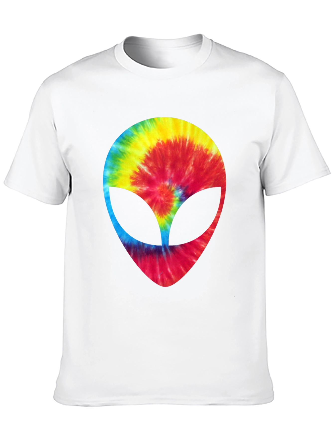 Tie-Dye Alien Head Graphic Tee