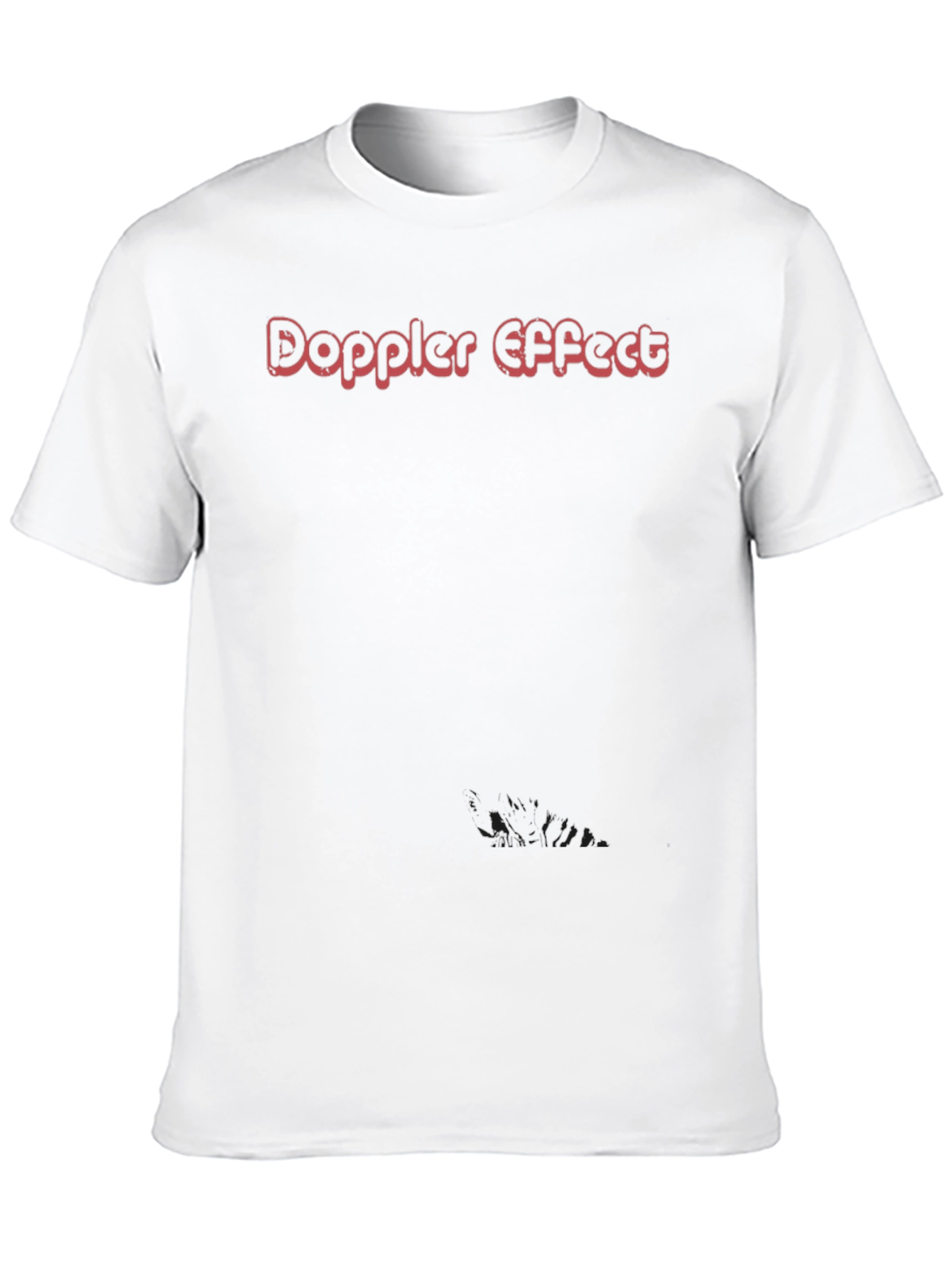 Doppler Effect Graphic Tee - Soft Black Cotton