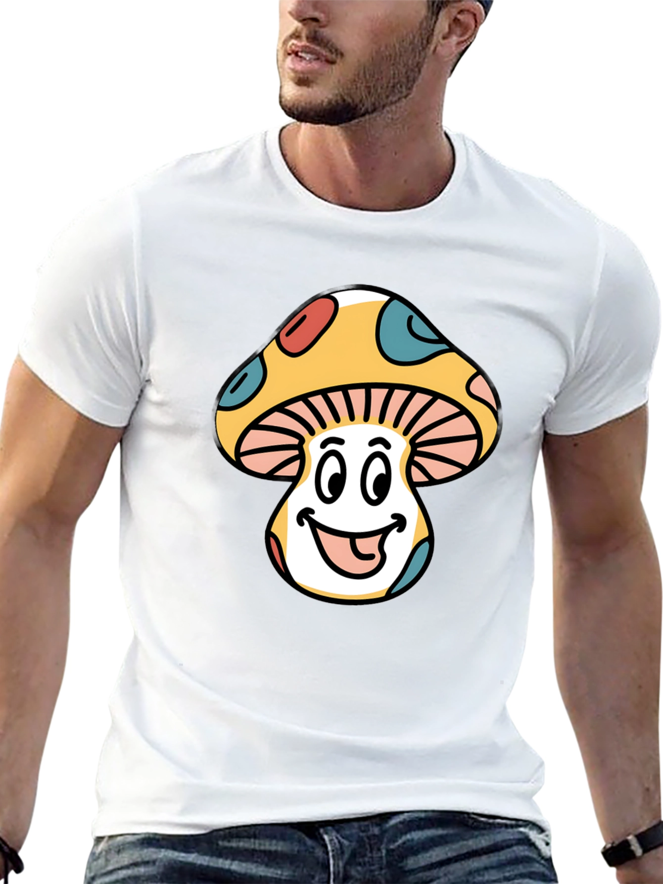 Groovy Mushroom Graphic T-Shirt