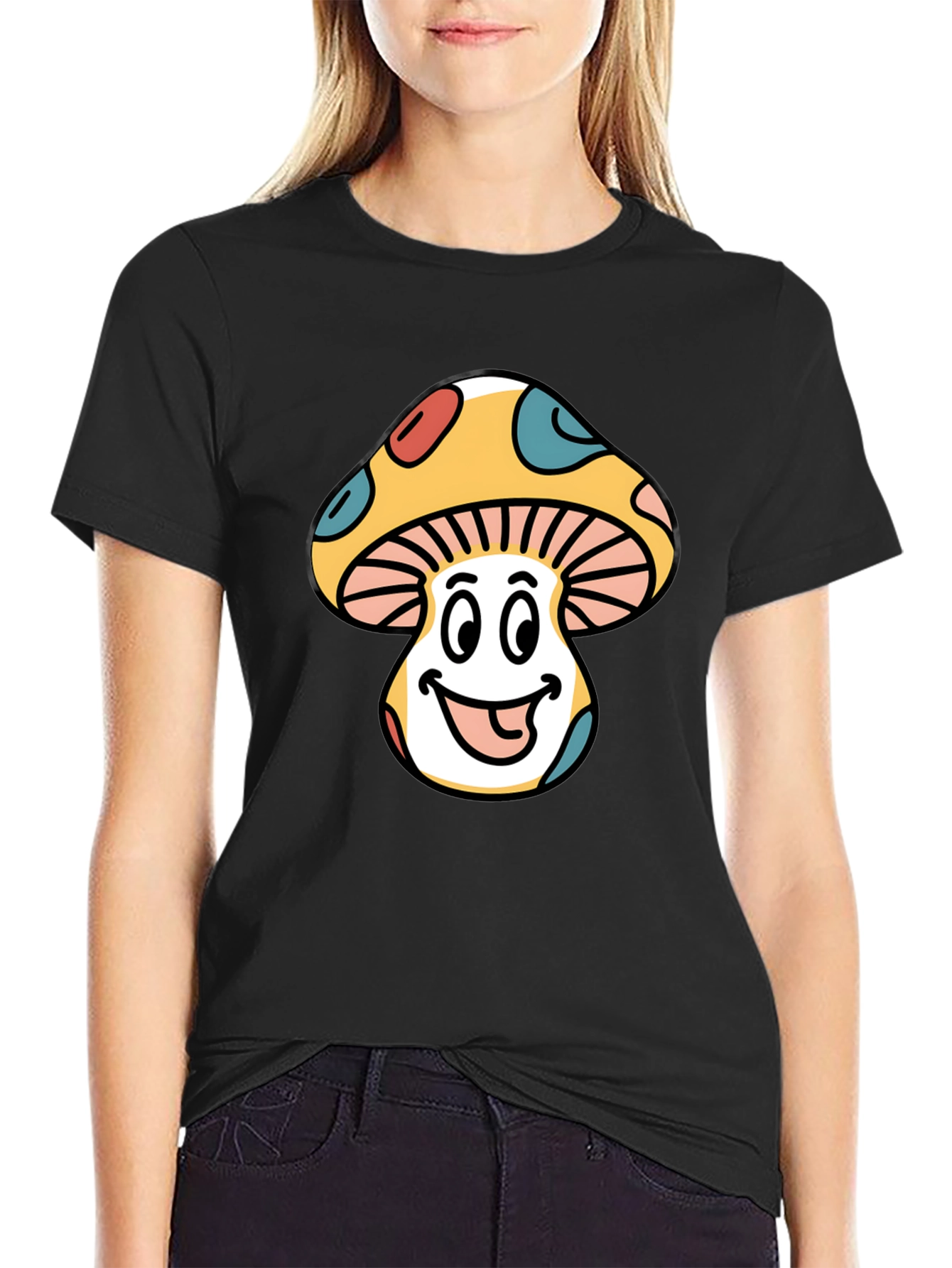 Groovy Mushroom Graphic T-Shirt