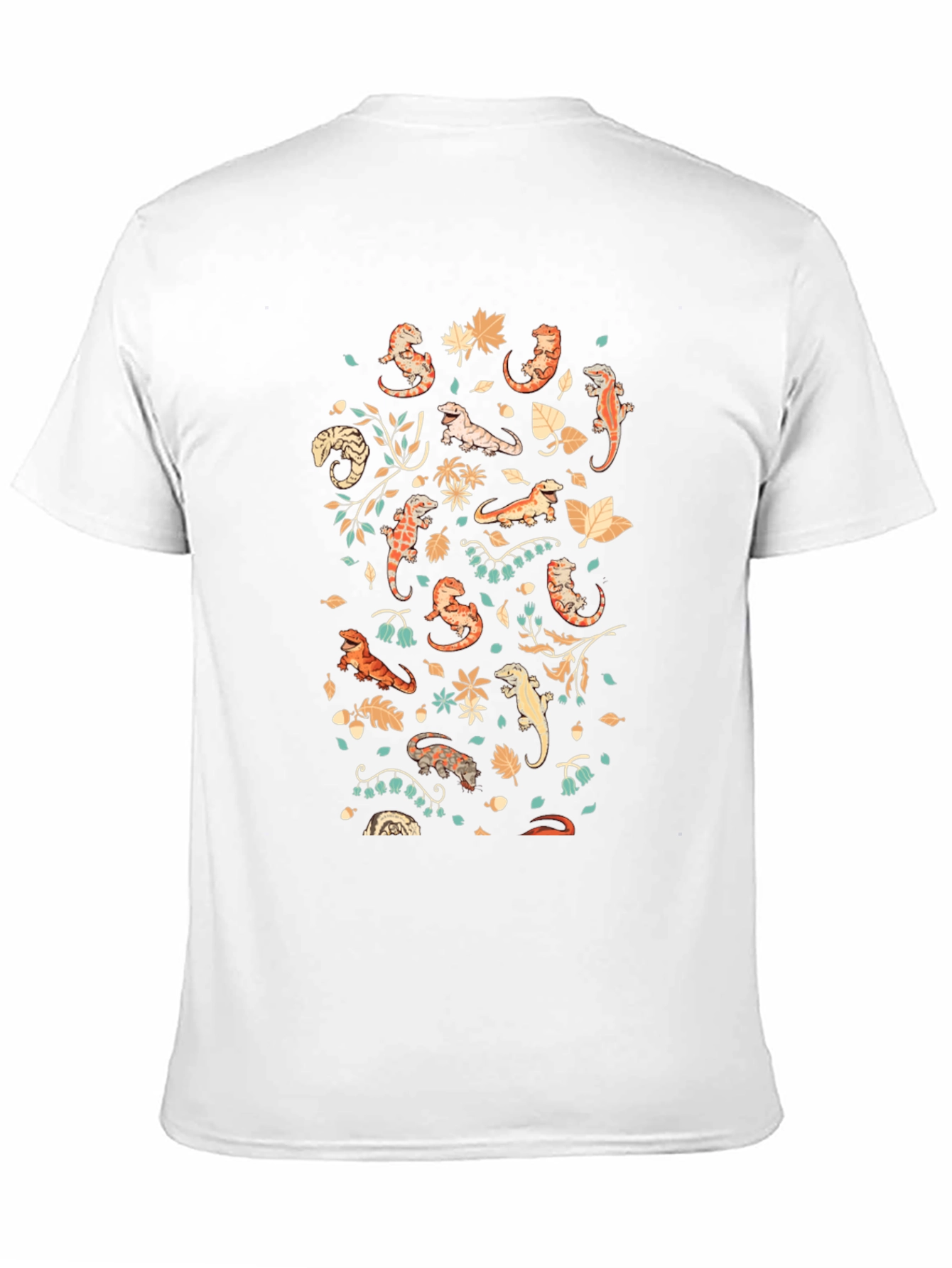 Bearded Dragon Print Crew Neck T-Shirt