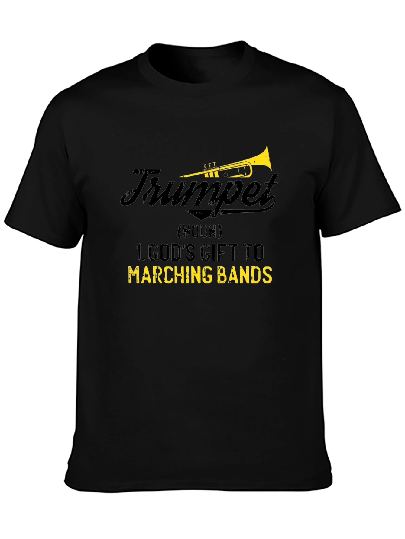 Trumpet Gods Gift to Marching Bands Graphic Tee