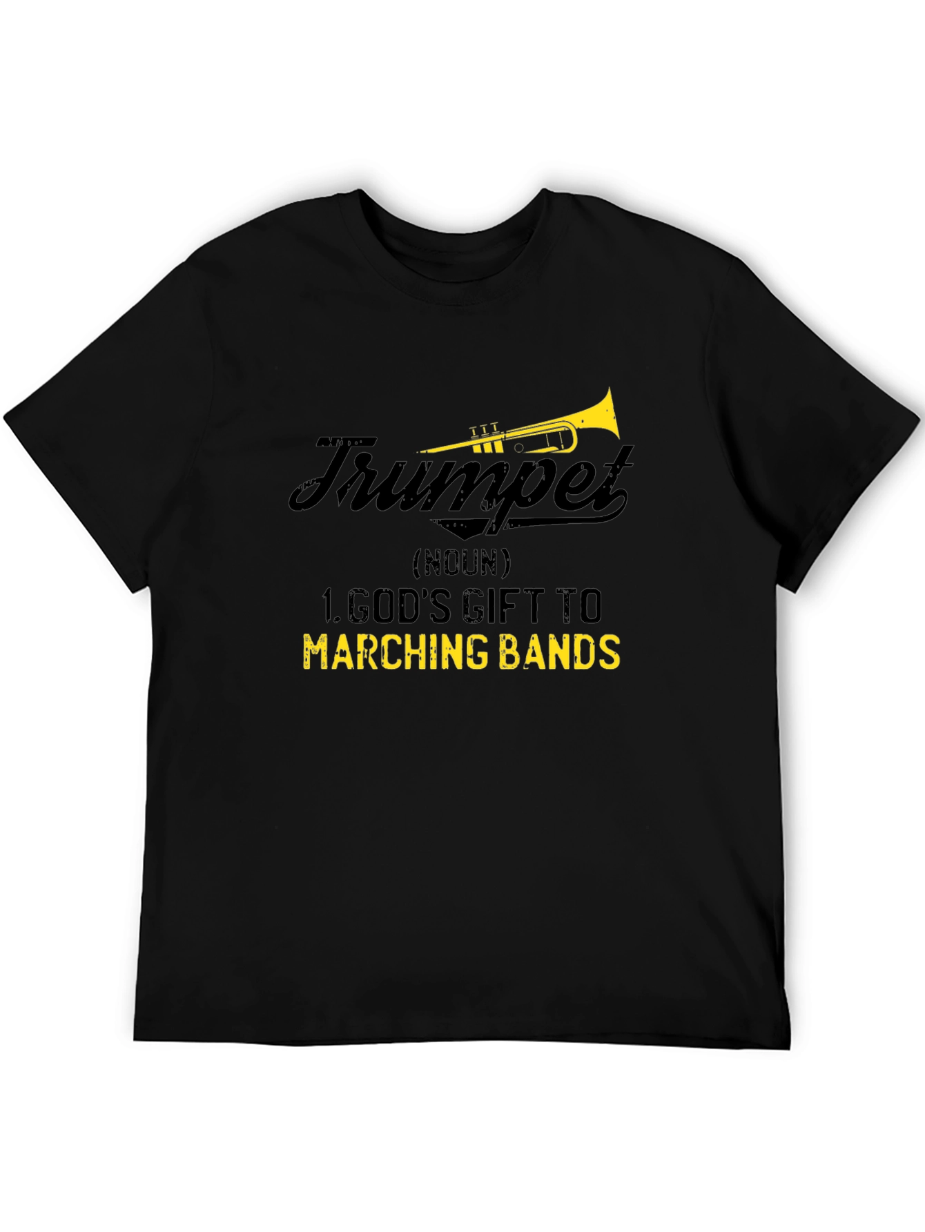 Trumpet Gods Gift to Marching Bands Graphic Tee