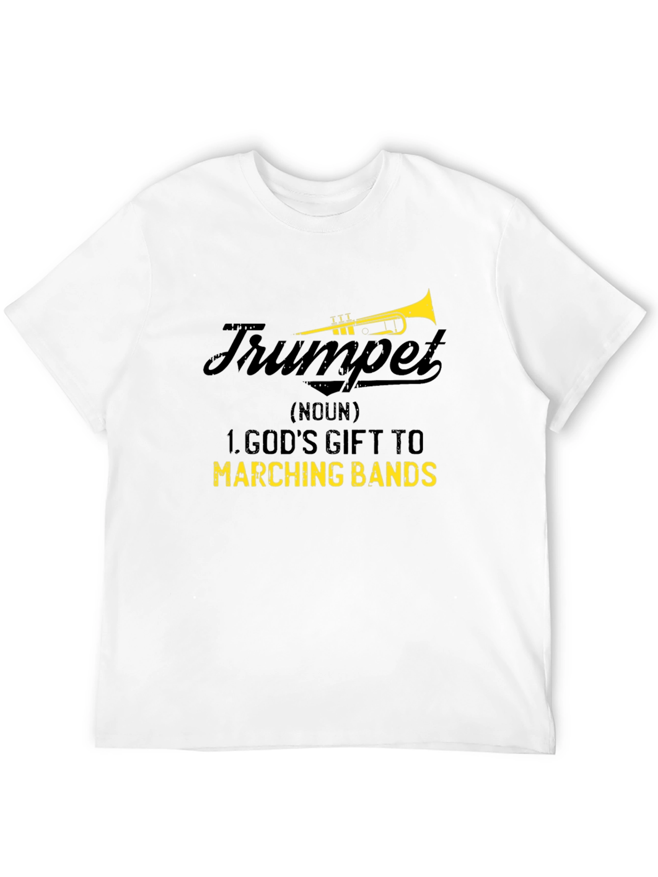 Trumpet Gods Gift to Marching Bands Graphic Tee