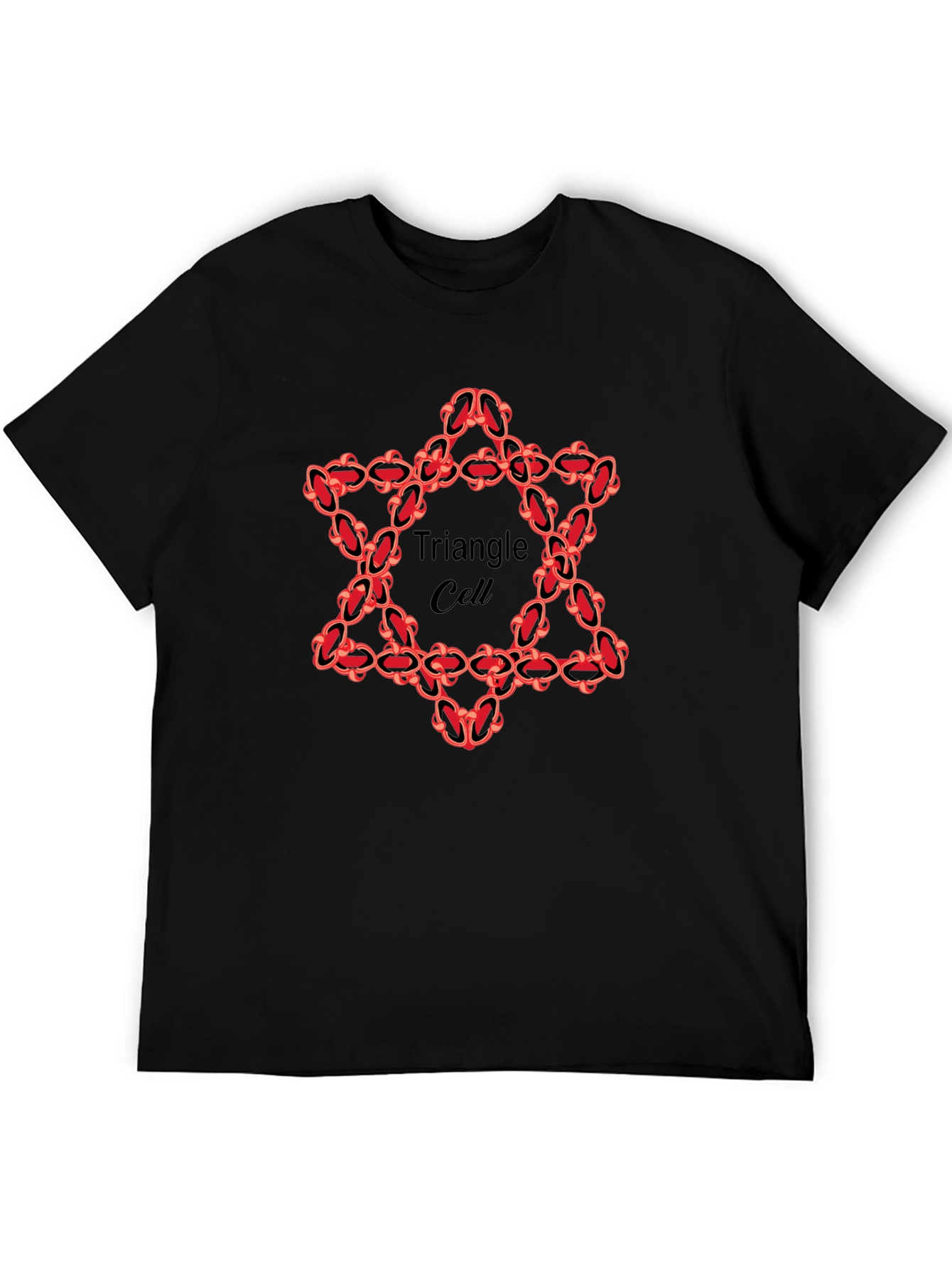 Triangle Cell Black T-Shirt