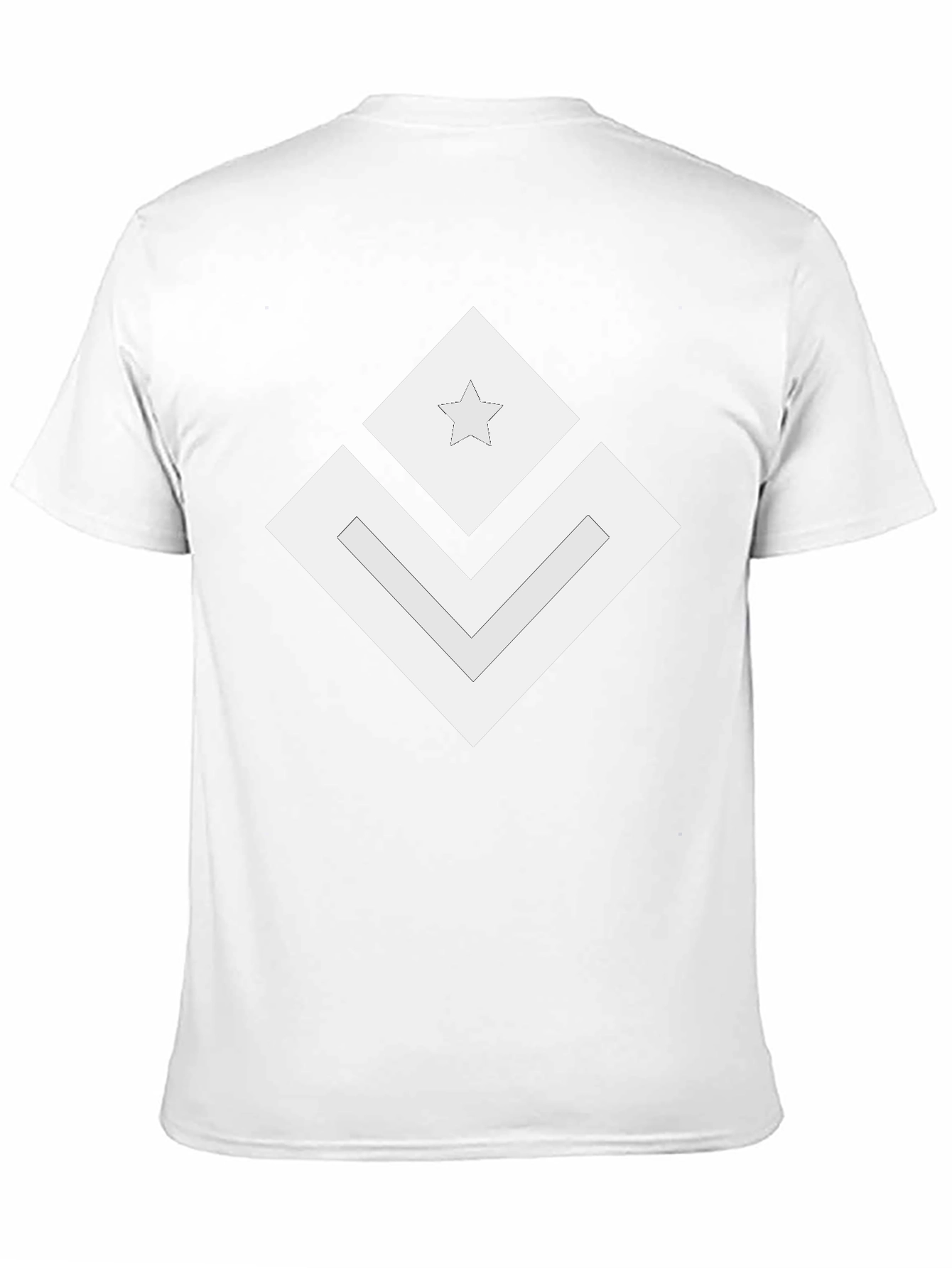 Geometric Star Graphic Tee - Modern Black Shirt