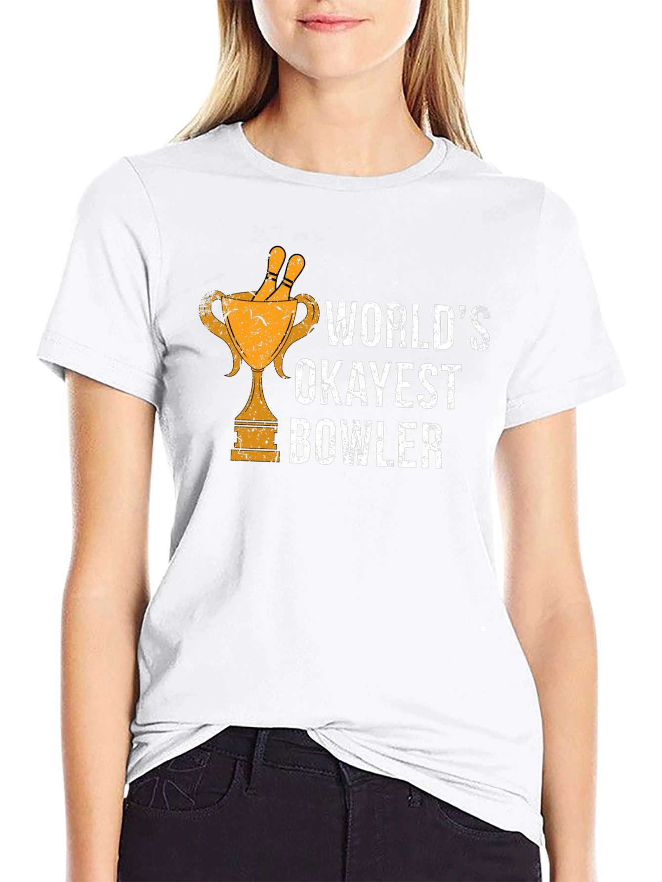 Worlds Okayest Bowler Graphic Tee