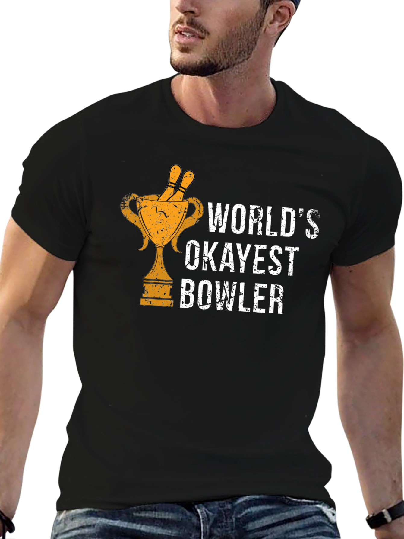 Worlds Okayest Bowler Graphic Tee