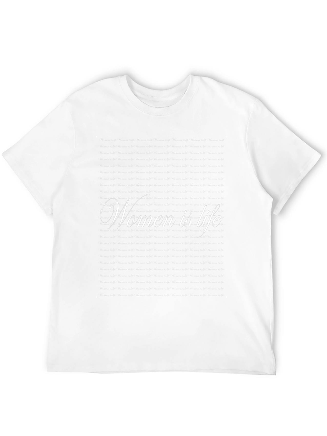 Women is Life Black T-Shirt - Stylish Statement Tee
