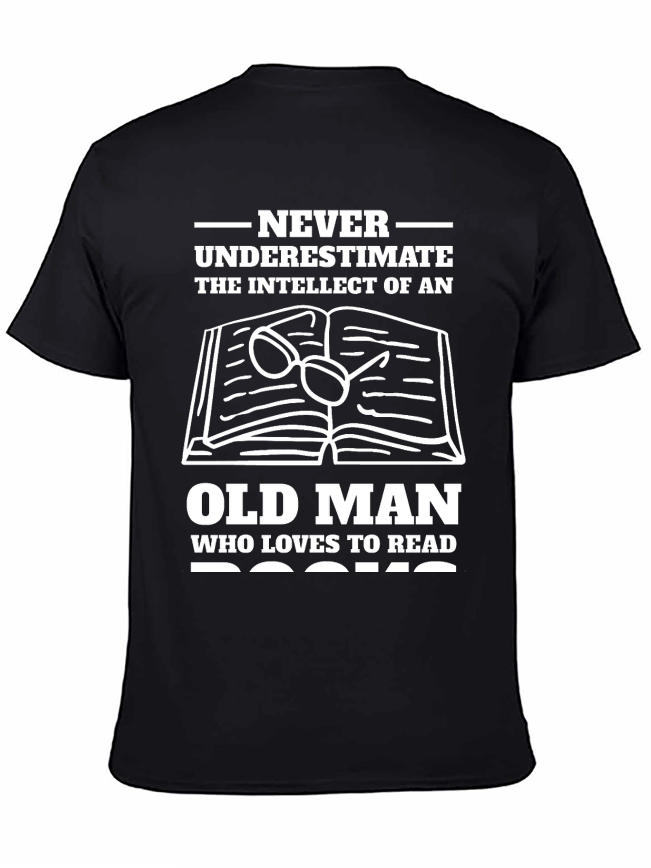 Intellectual Old Man Book Lover T-Shirt