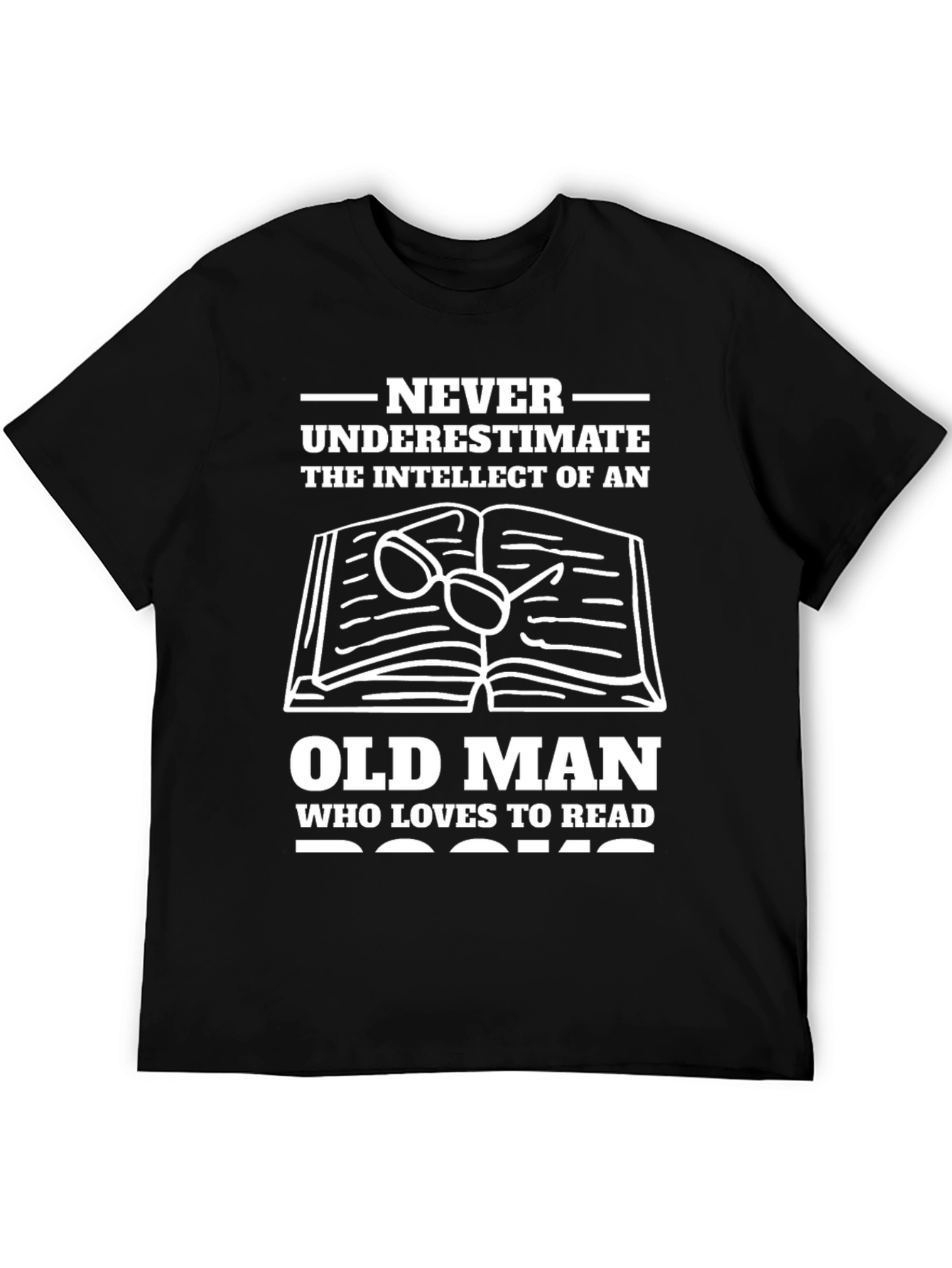 Intellectual Old Man Book Lover T-Shirt