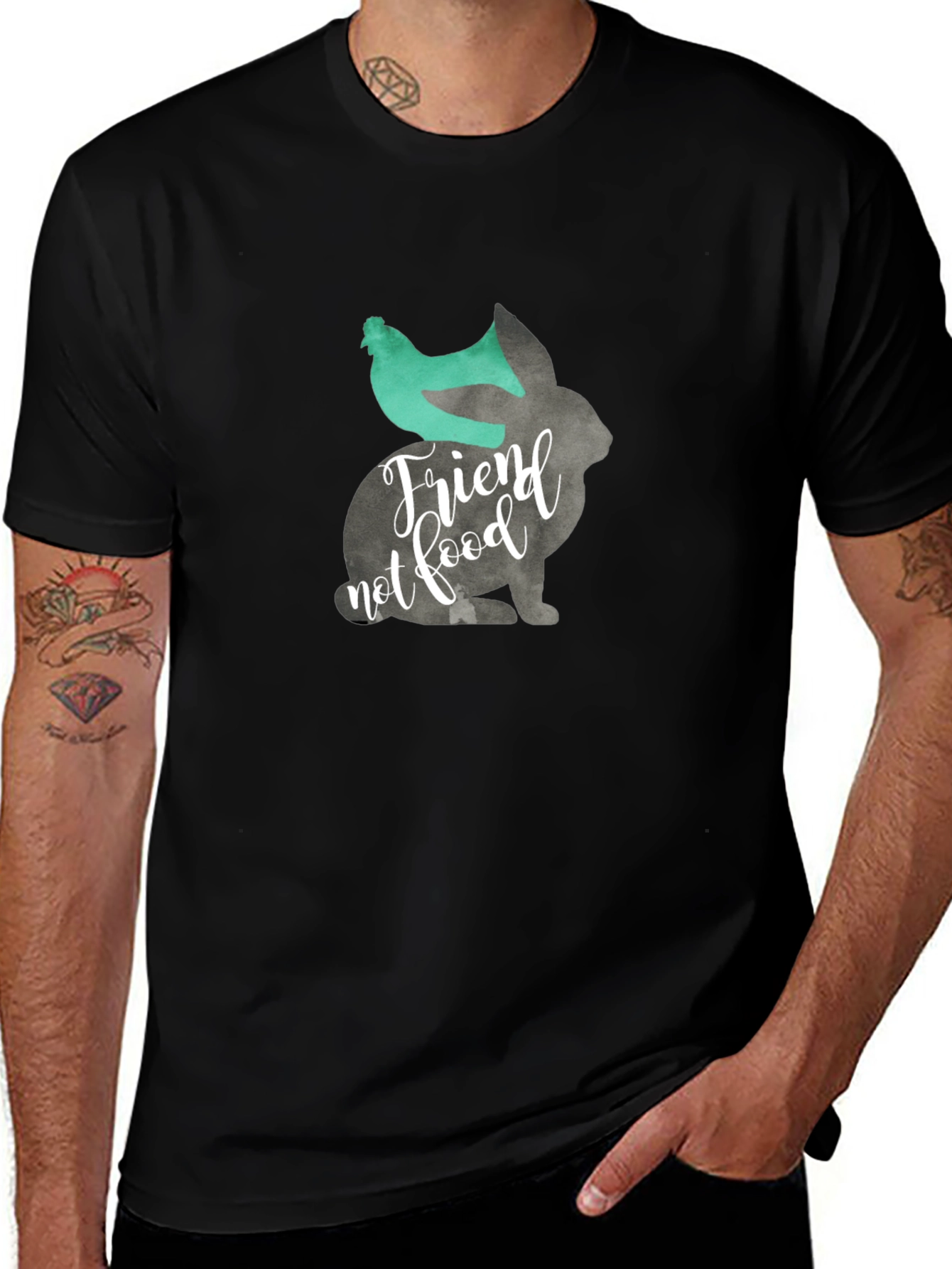 Vegan Friend Not Food Graphic Tee