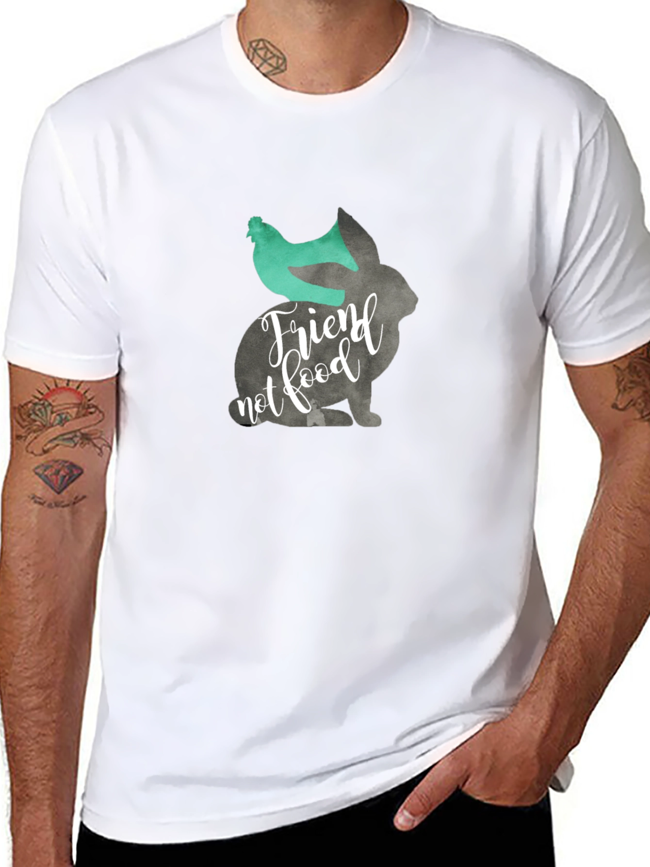 Vegan Friend Not Food Graphic Tee