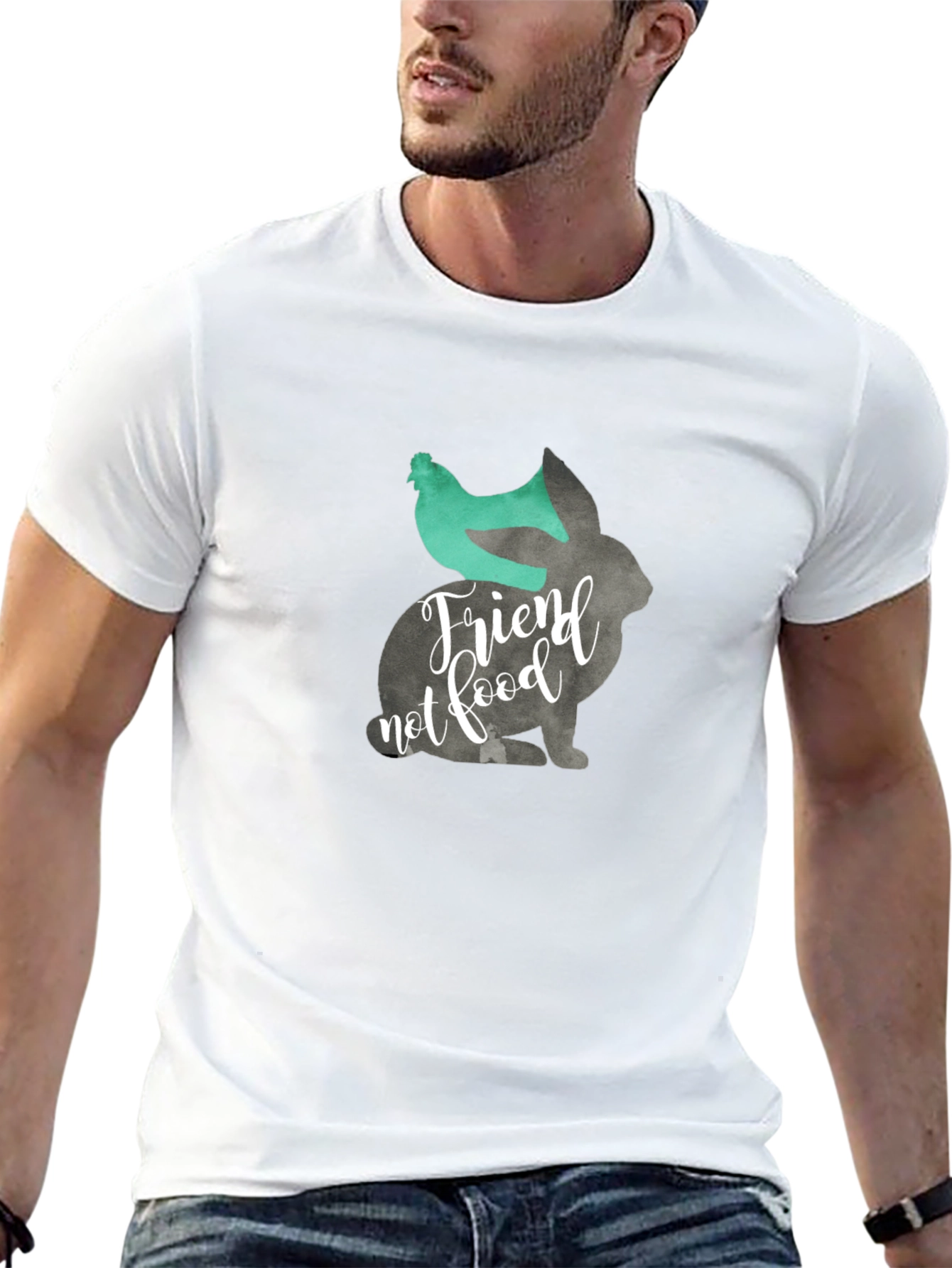 Vegan Friend Not Food Graphic Tee