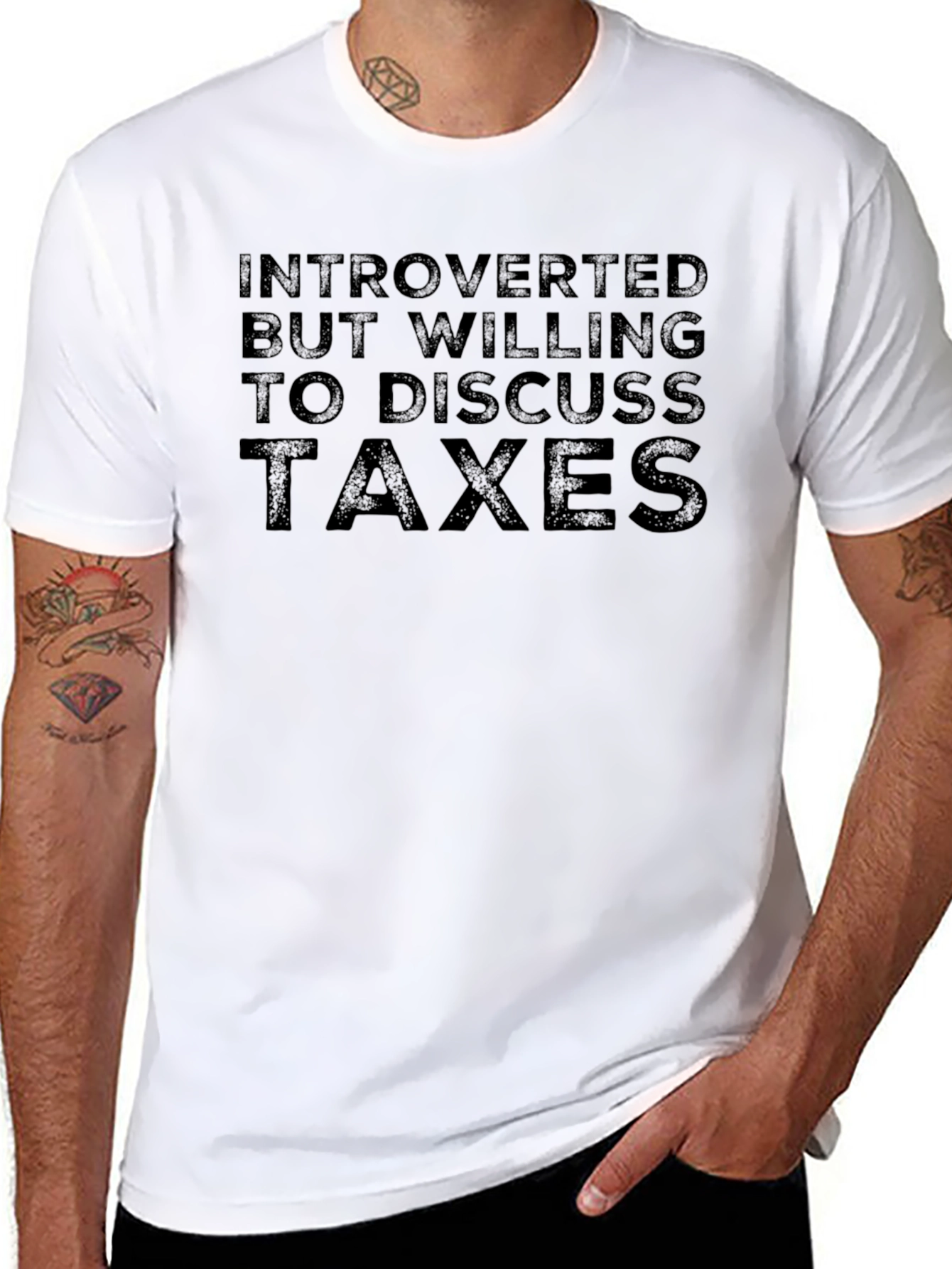 Introverted Taxes Graphic Tee - Unisex