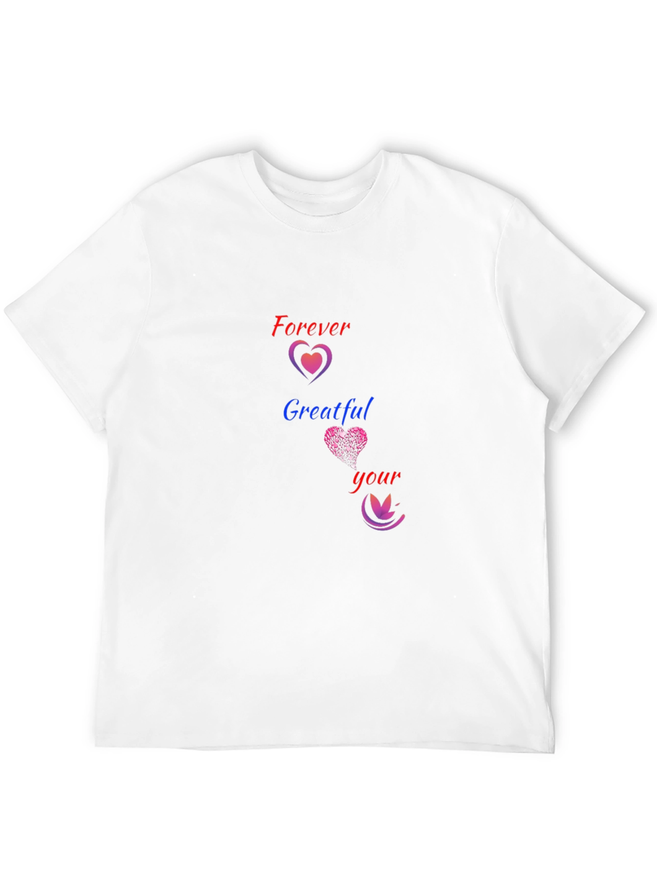 Forever Grateful Heart Graphic Tee