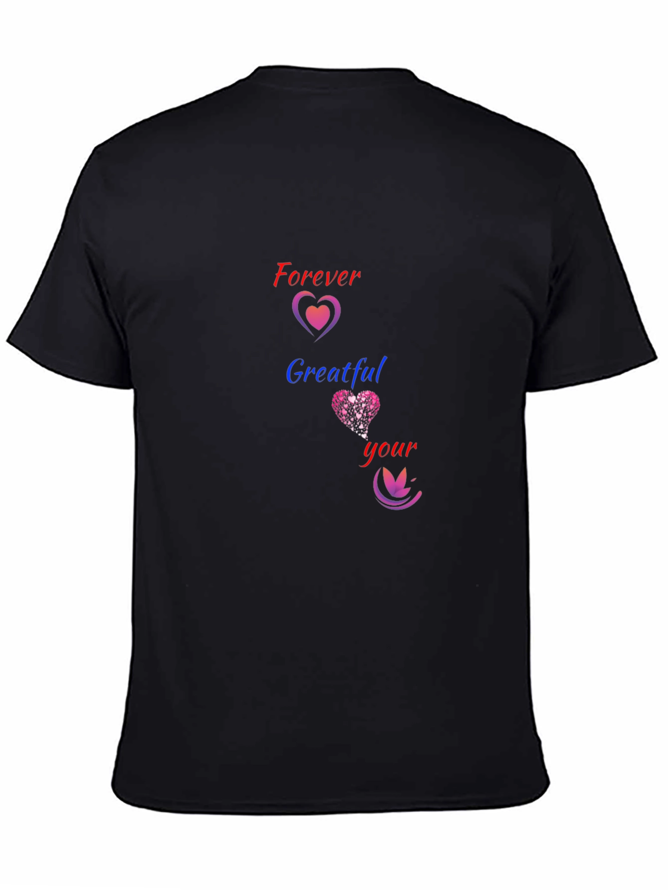 Forever Grateful Heart Graphic Tee