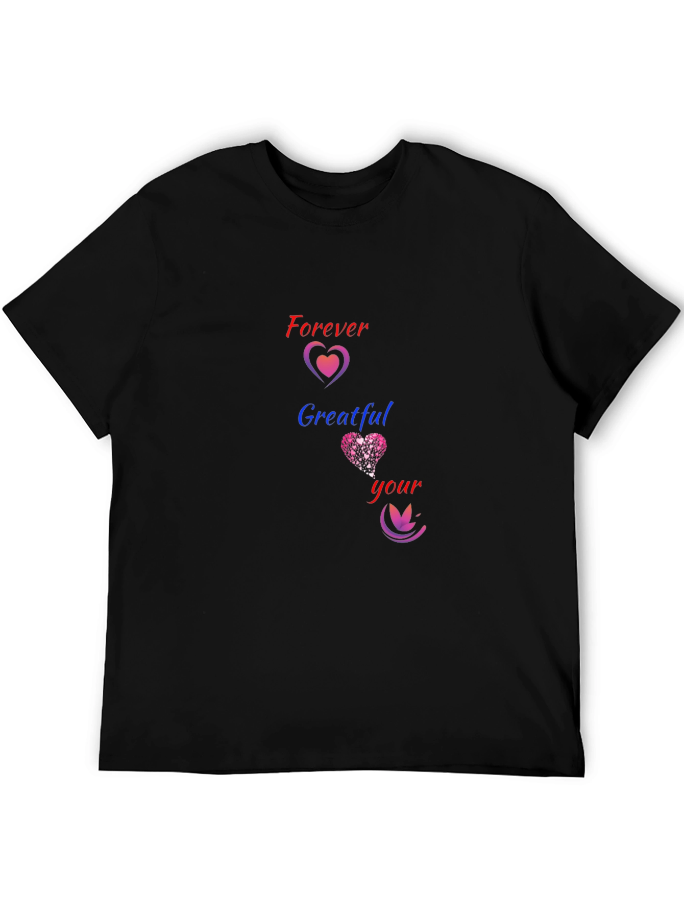 Forever Grateful Heart Graphic Tee