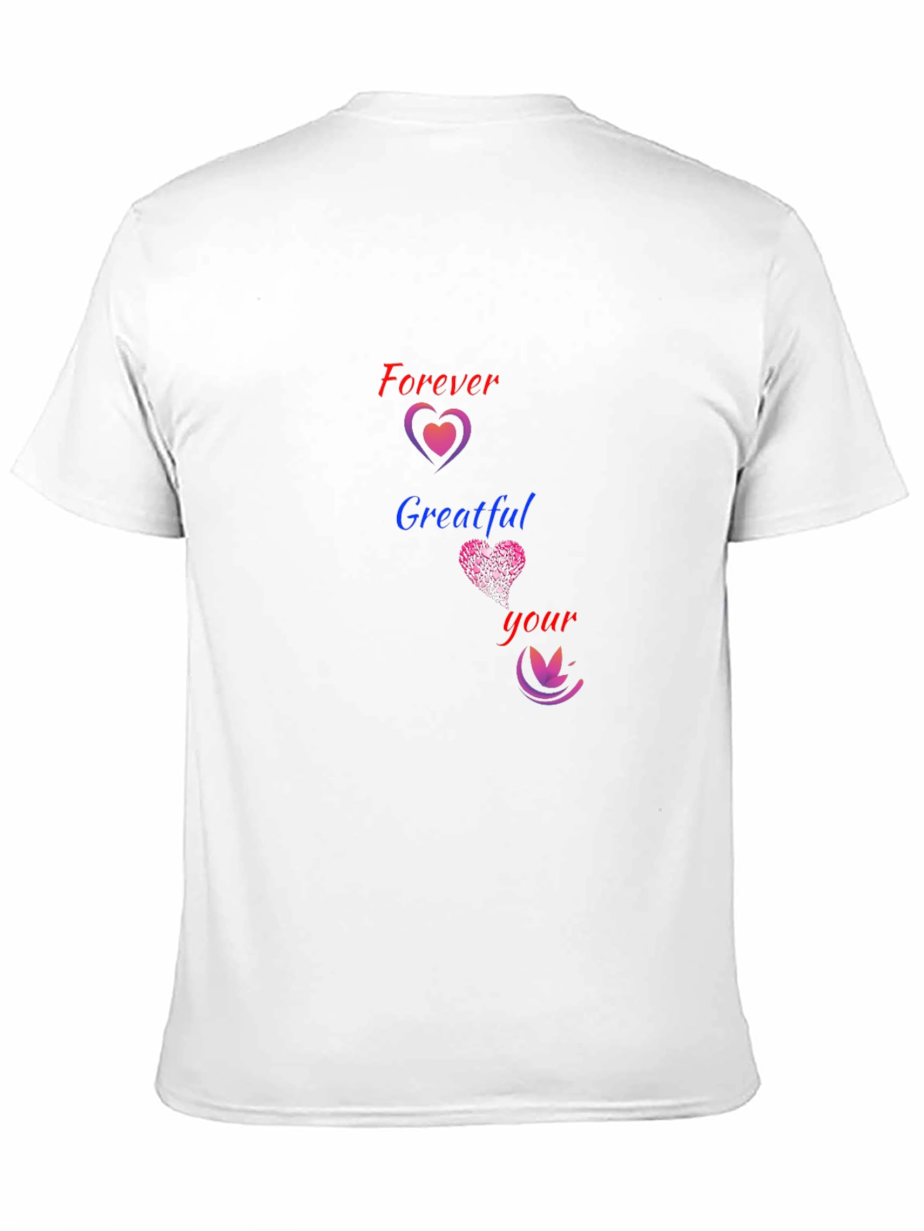 Forever Grateful Heart Graphic Tee