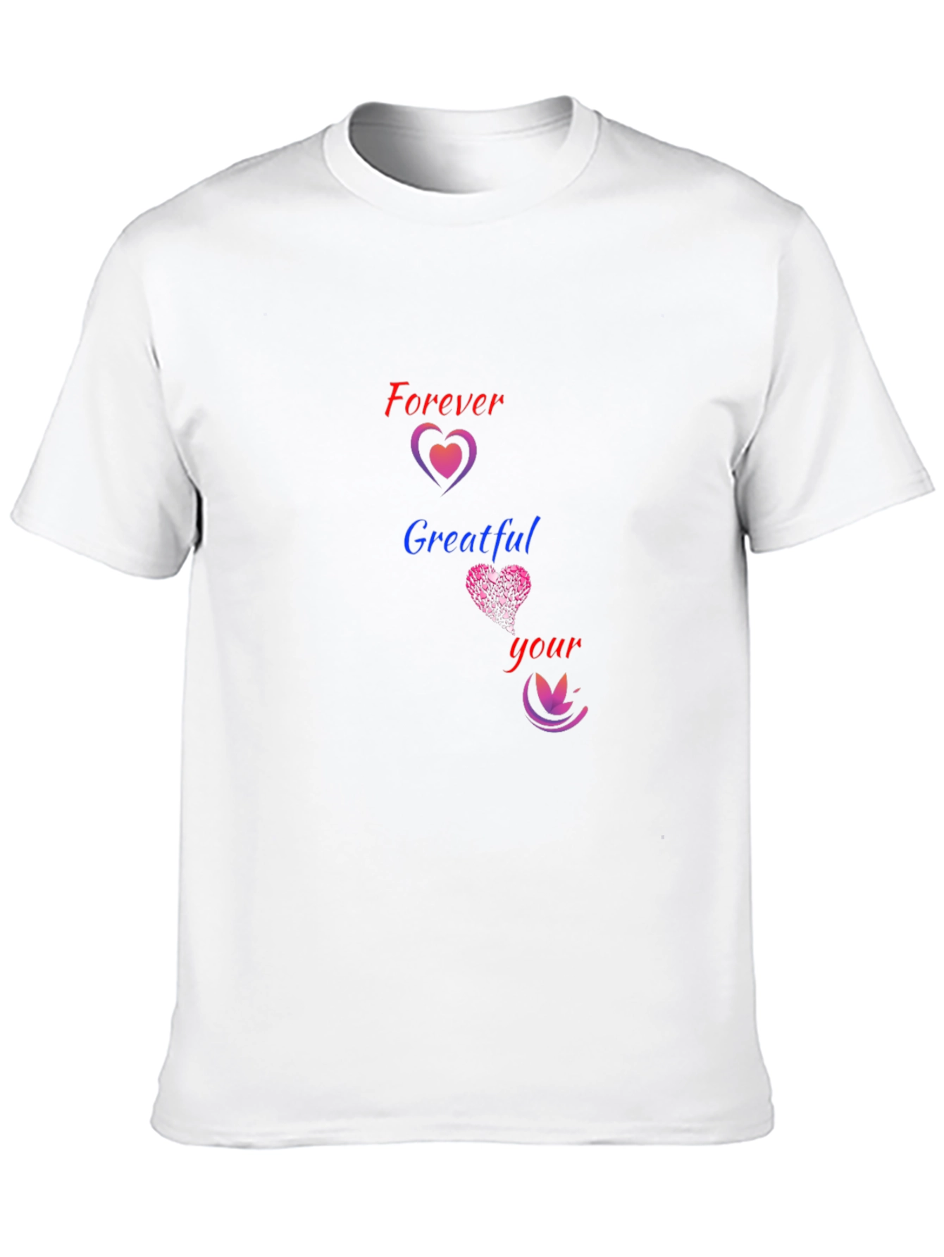 Forever Grateful Heart Graphic Tee