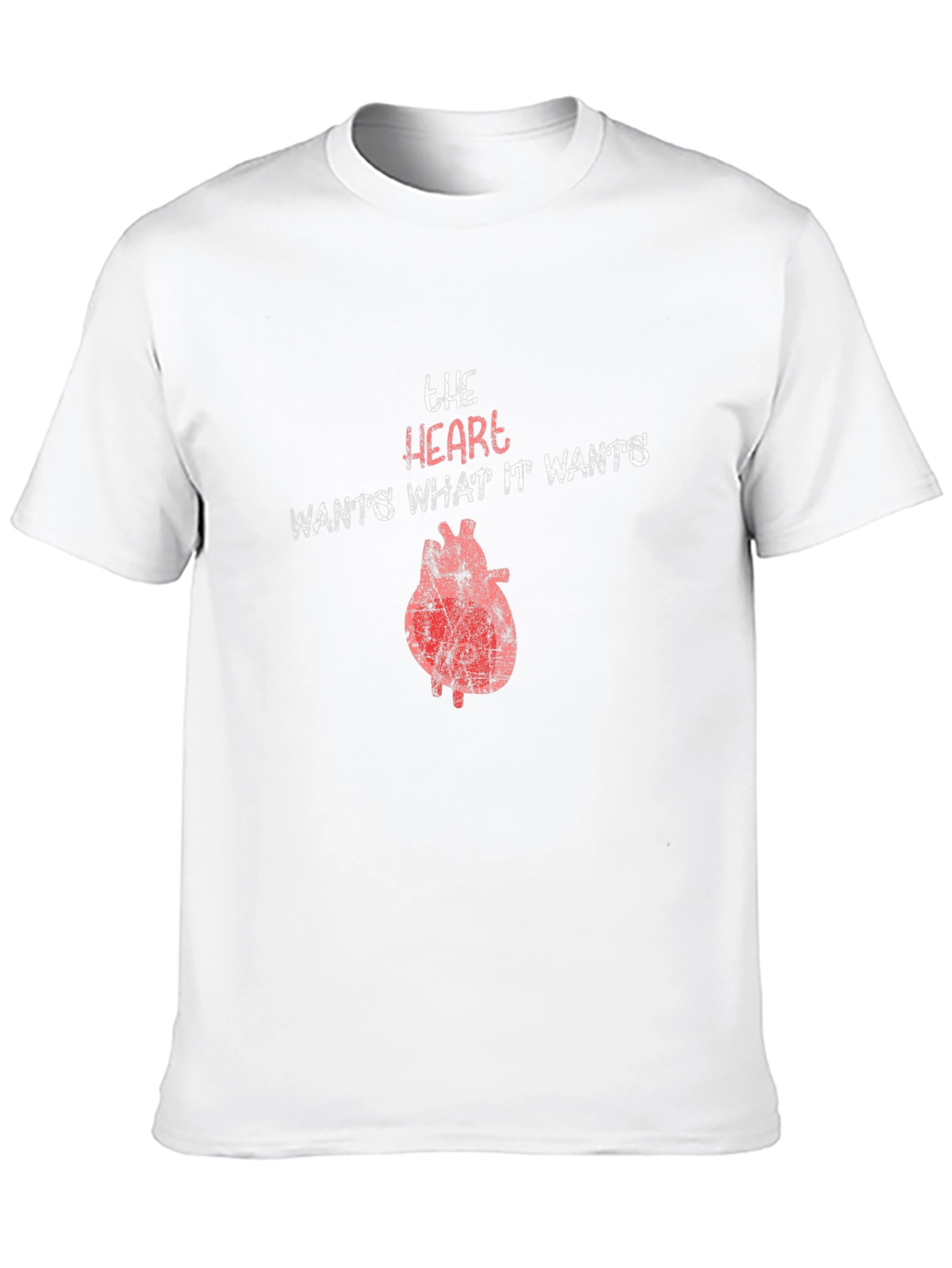 The Heart Wants Graphic T-Shirt - Unisex Black Tee