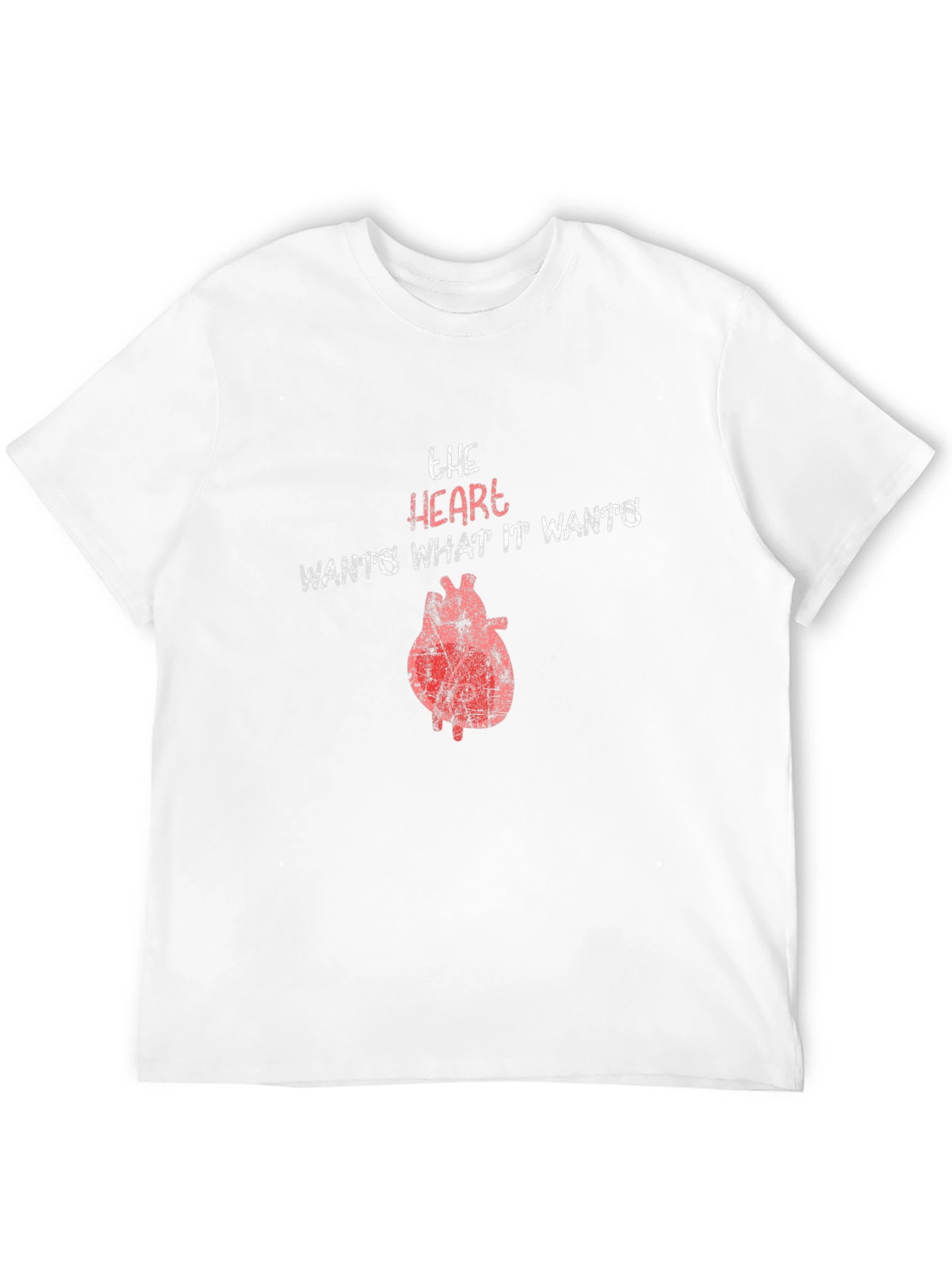The Heart Wants Graphic T-Shirt - Unisex Black Tee