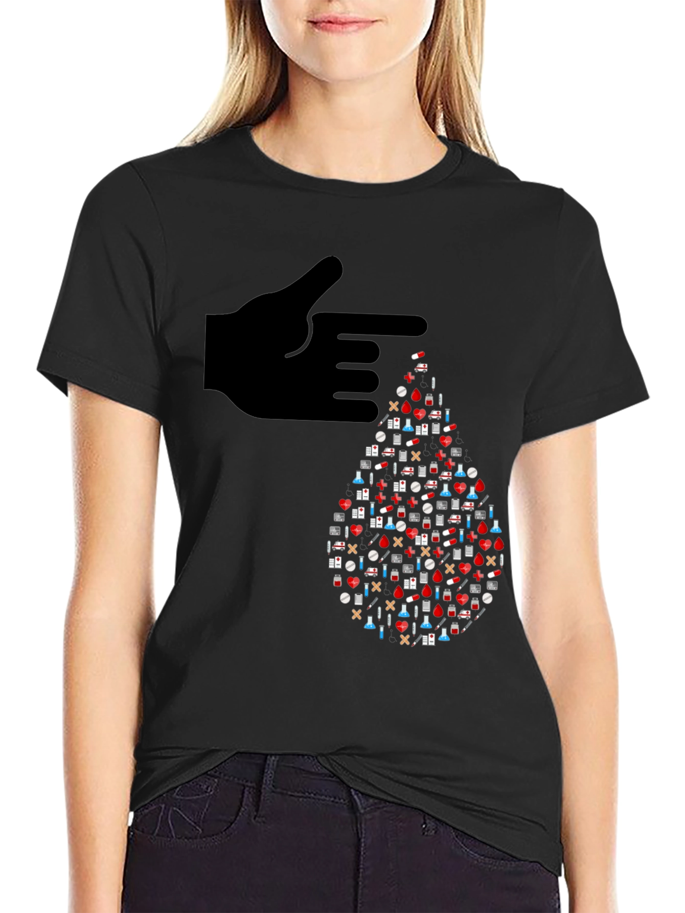 Healthcare Blood Drop T-Shirt
