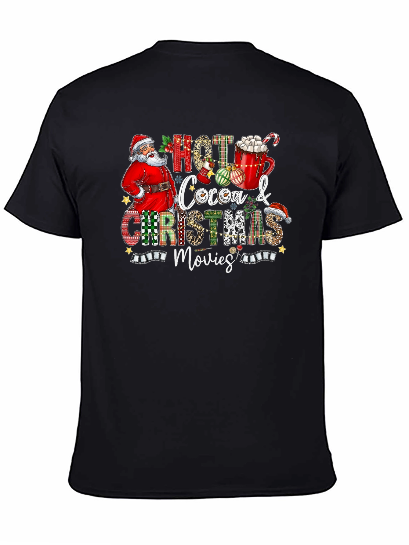 Hot Cocoa & Christmas Movies Graphic T-Shirt