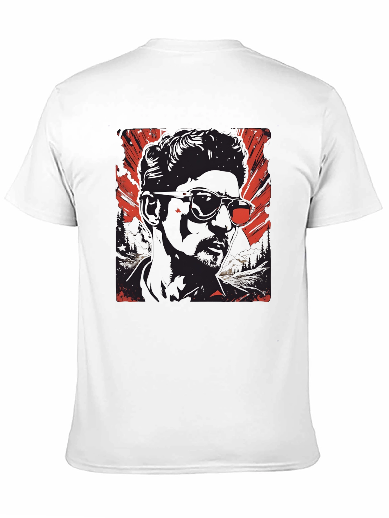 Red & Black Graphic Print T-Shirt