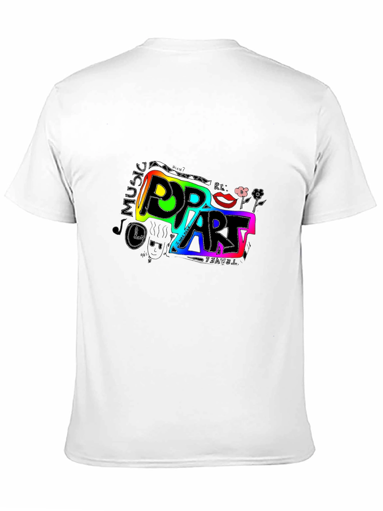 Pop Art Graphic Tee - Unisex Black T-Shirt