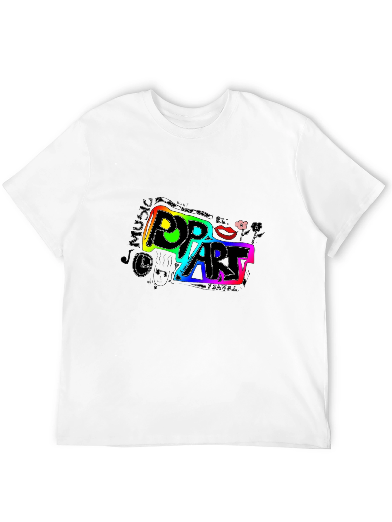 Pop Art Graphic Tee - Unisex Black T-Shirt