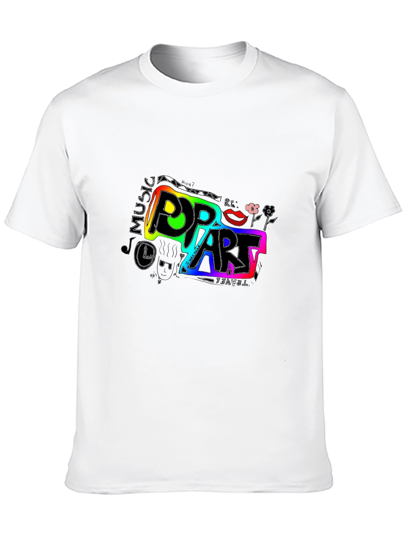 Pop Art Graphic Tee - Unisex Black T-Shirt