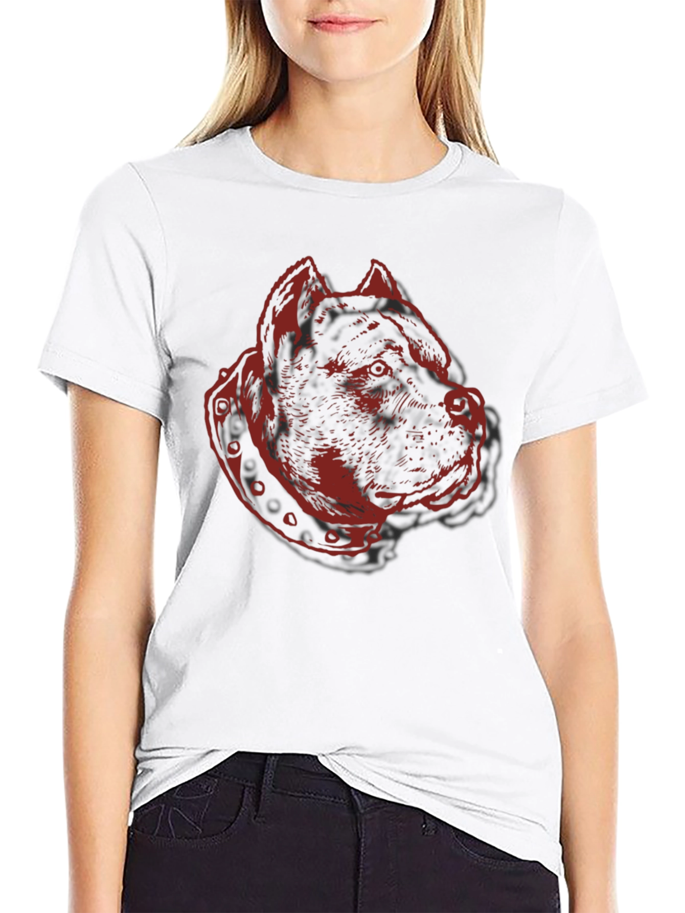 Pitbull Dog Graphic T-Shirt - Cool Canine Tee