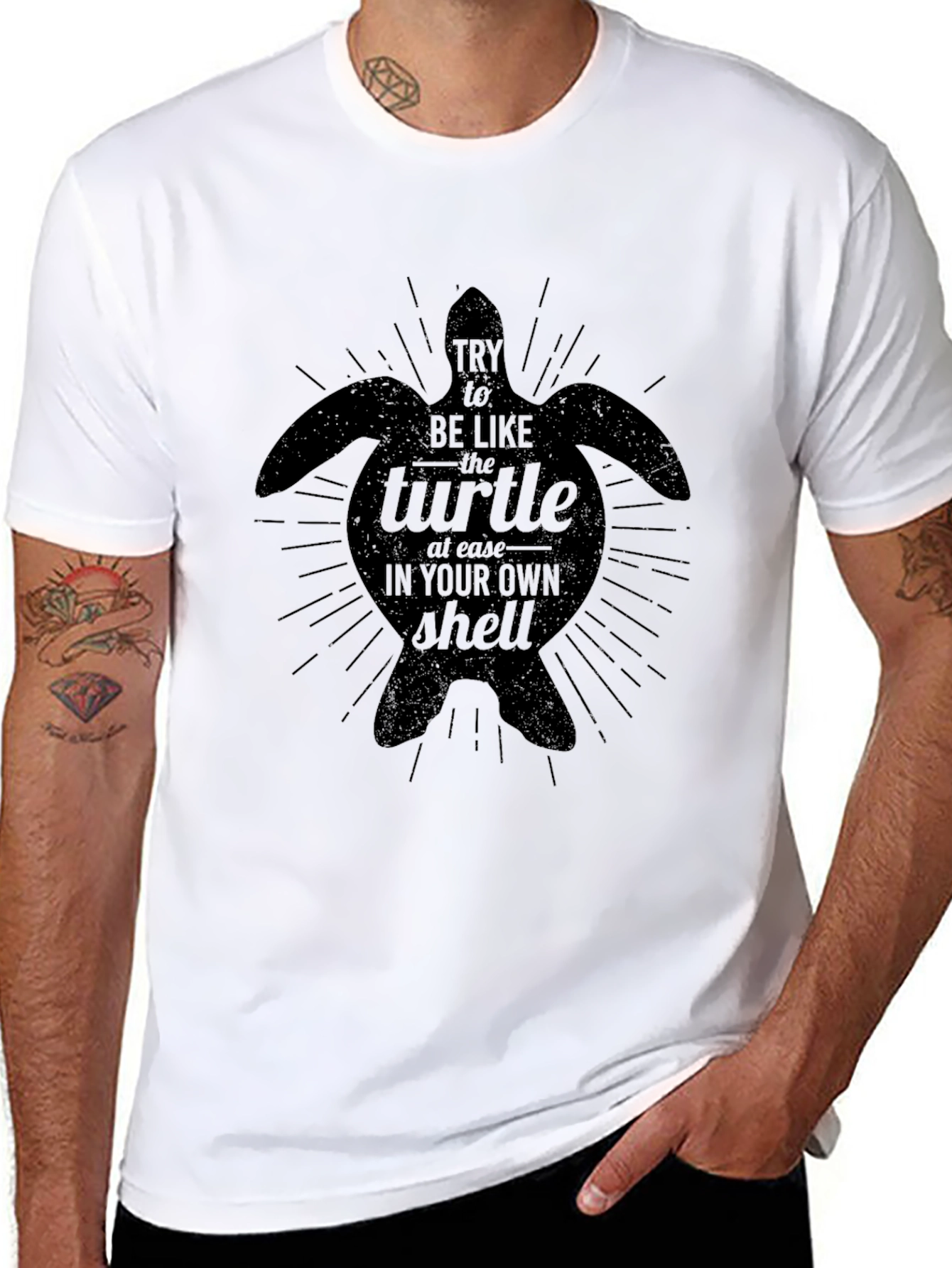 Turtle Shell Graphic Tee - Relaxed Comfort