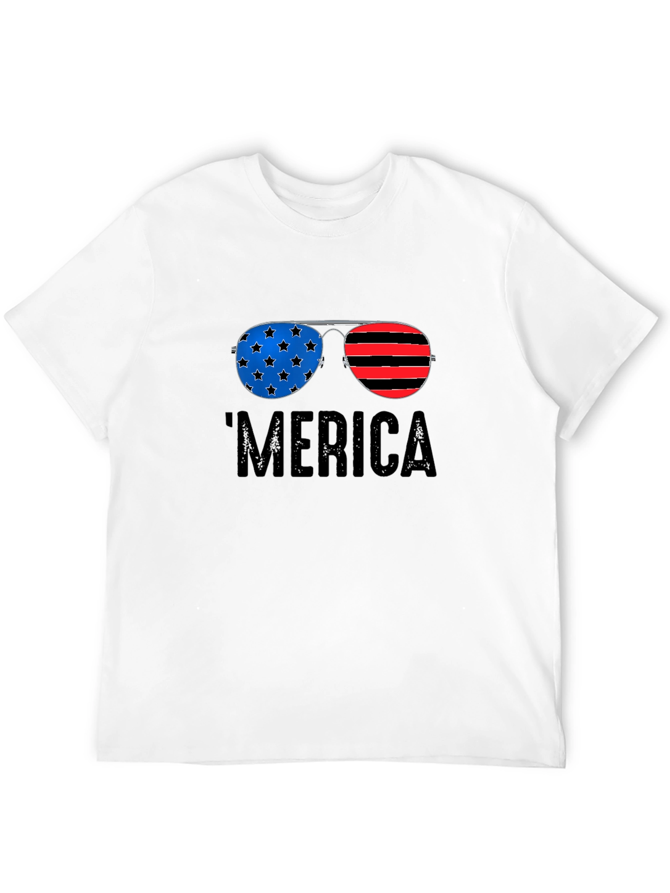 Patriotic Merica Sunglasses Graphic Tee