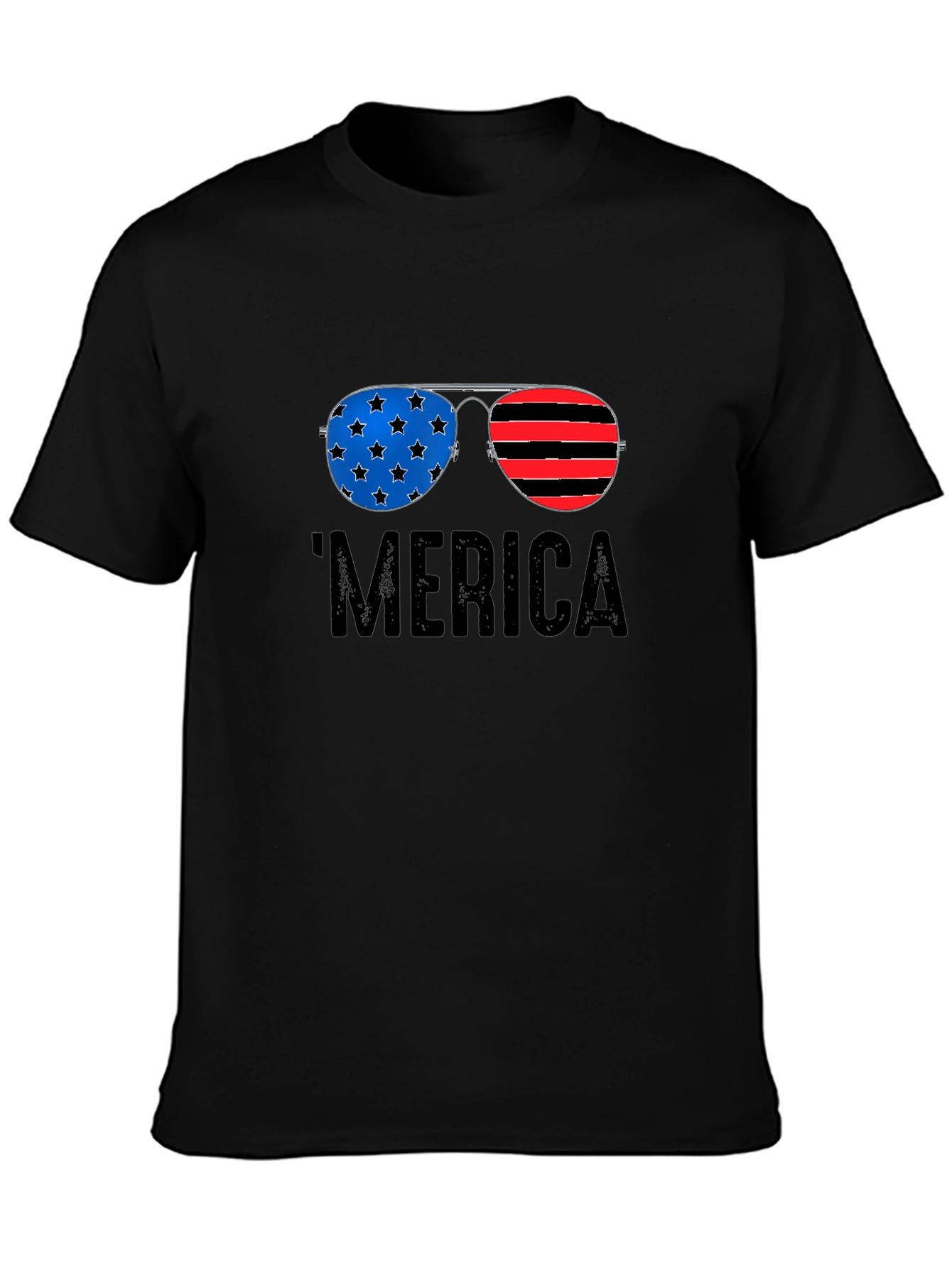 Patriotic Merica Sunglasses Graphic Tee