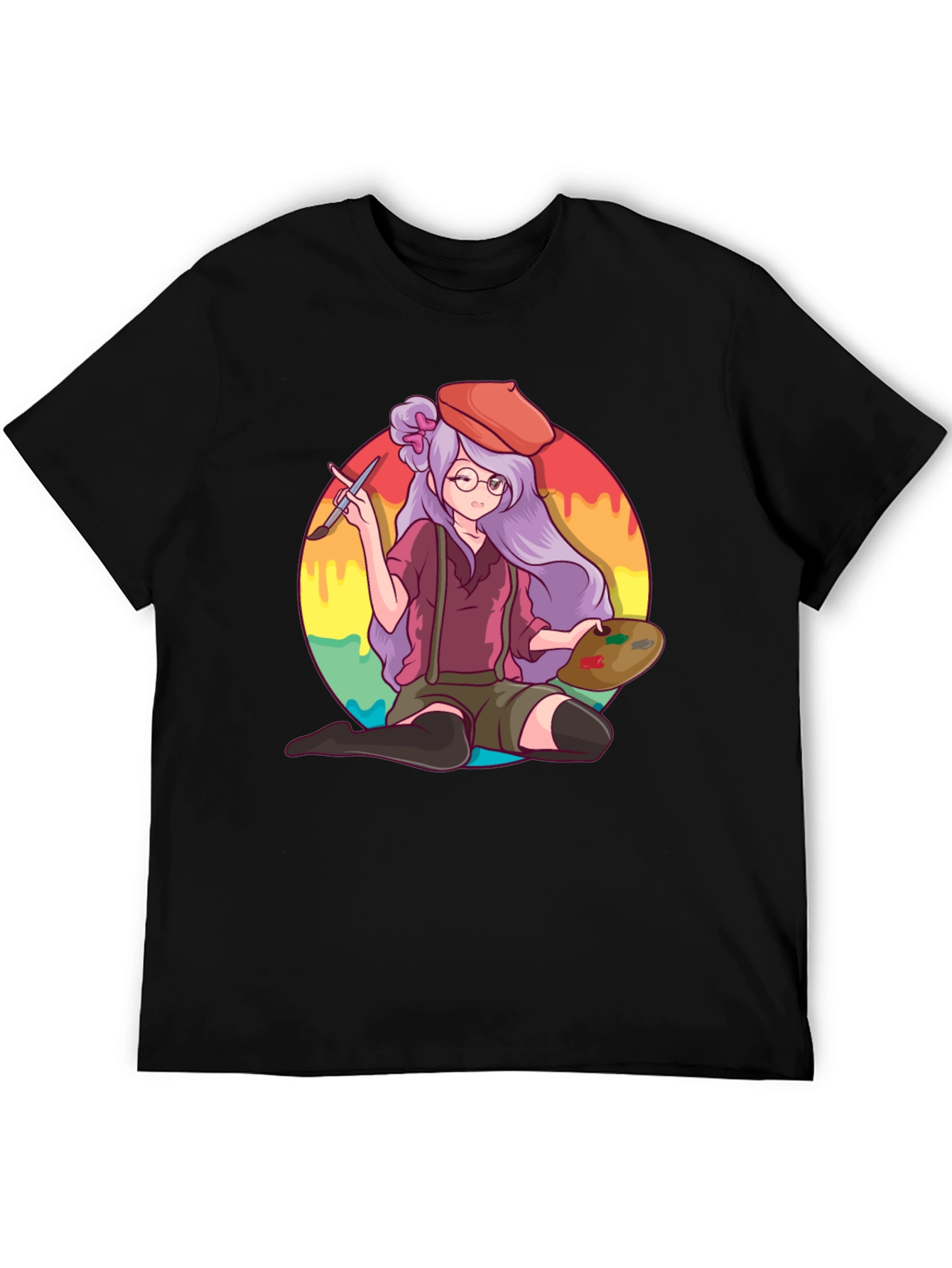 Anime Artist T-Shirt - Painter Graphic Tee