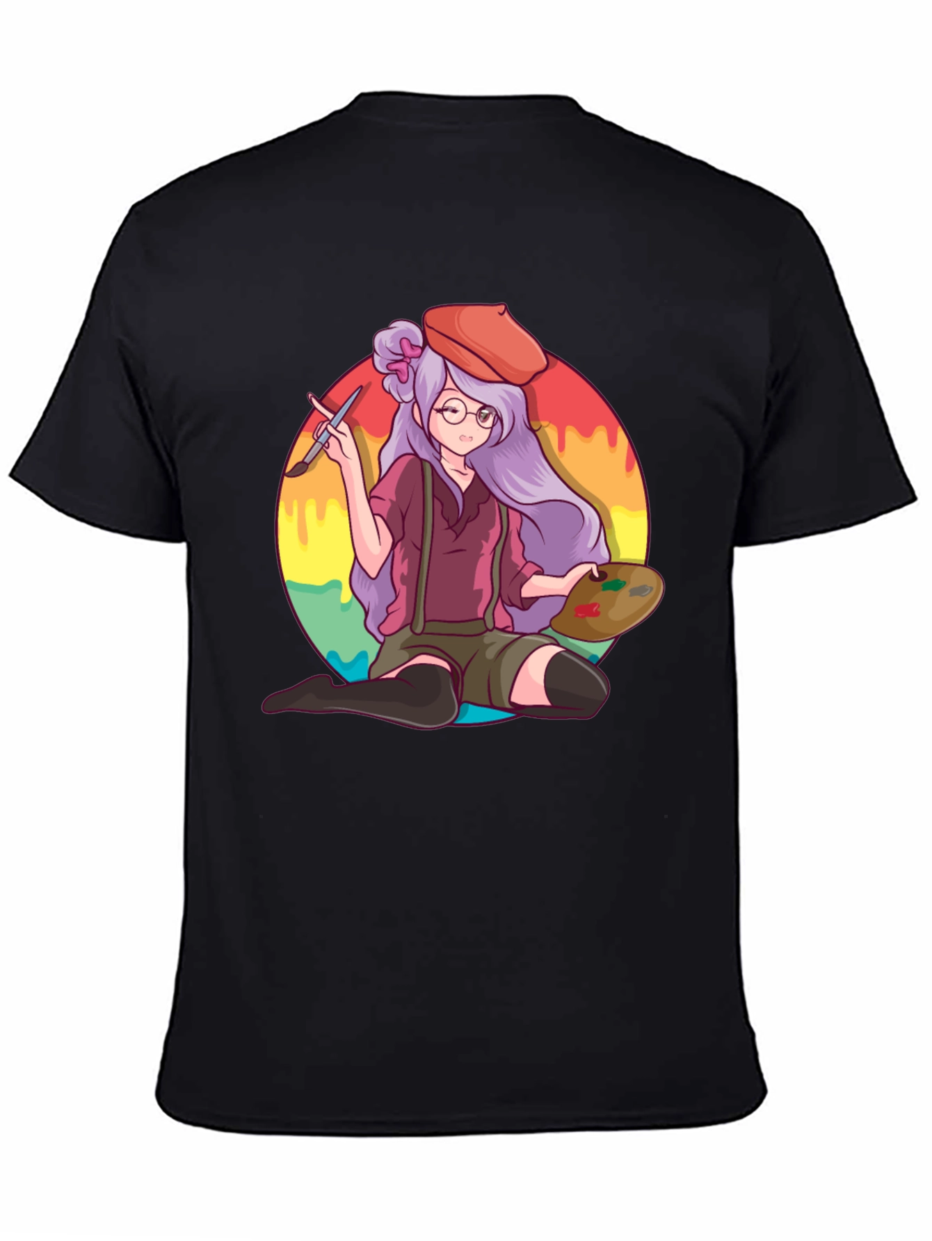 Anime Artist T-Shirt - Painter Graphic Tee